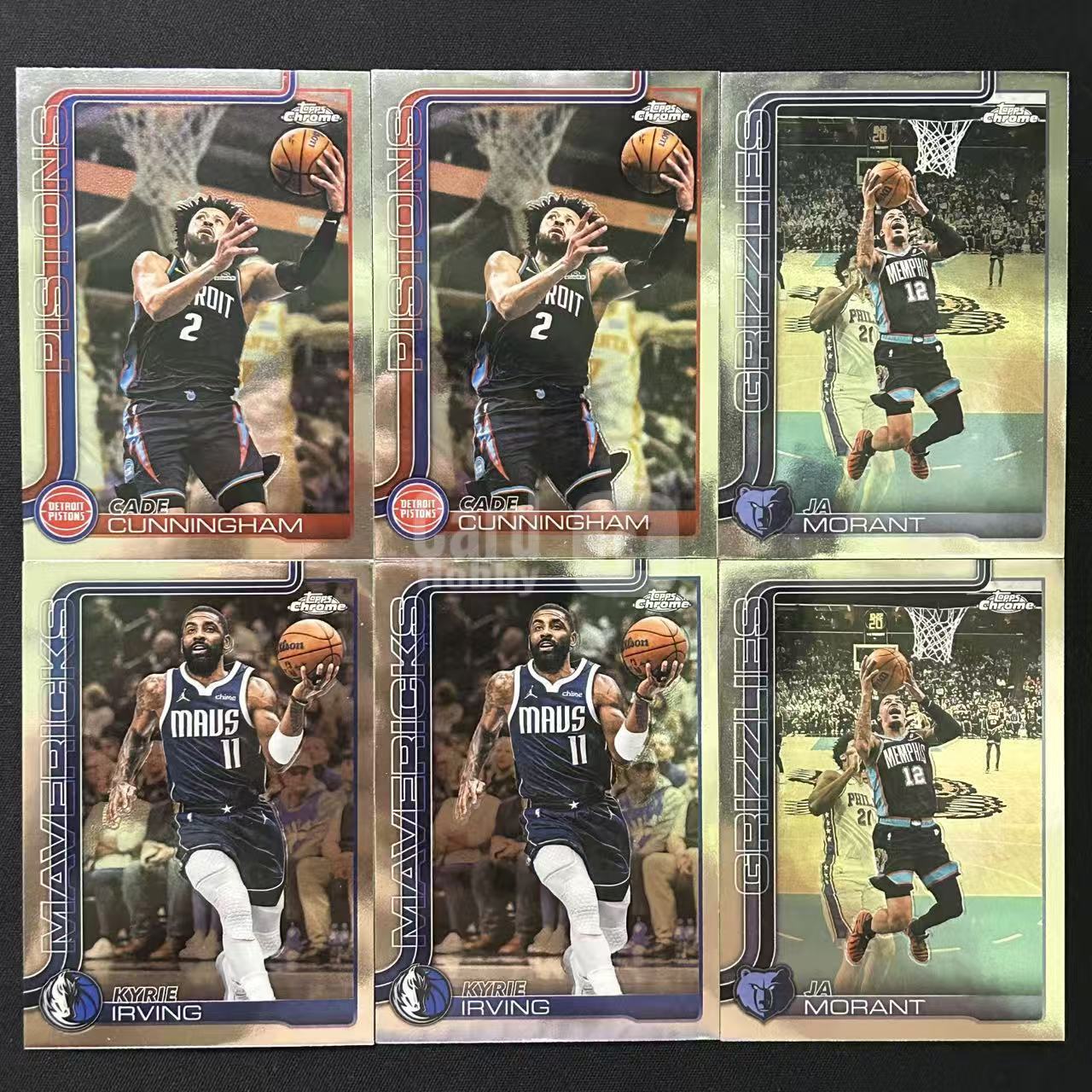 【阿泽代卖】2025-26 Topps Chrome Update Tcu CC 坎宁安 康宁汉姆 莫兰特 凯里欧文 正base 6张lot 选图巨帅 细节如图