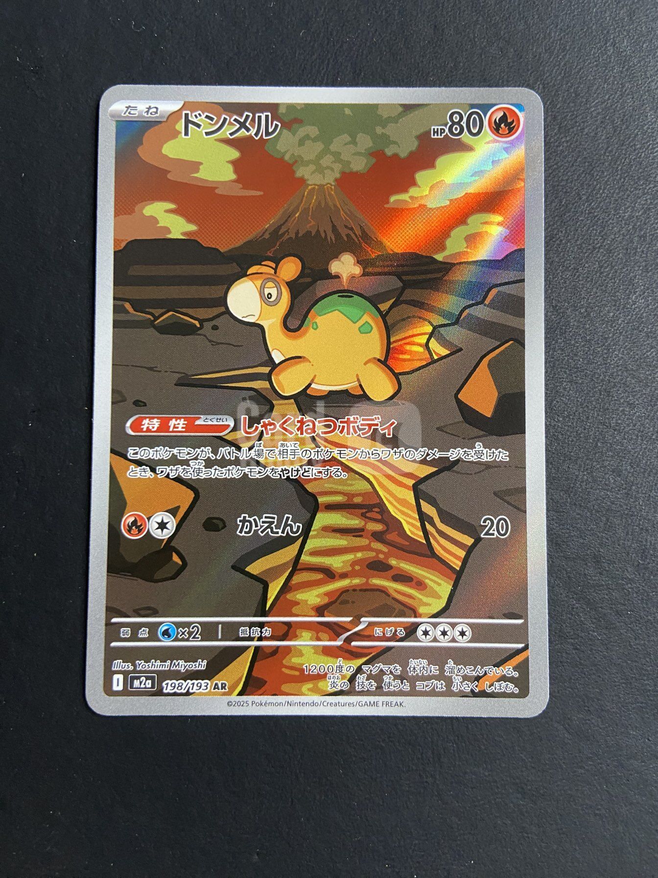 2025 Pokemon TCG 超级梦想ex 呆火驼 ja 【肥猫代卖TCG】宝可梦PTCG 日版 198/193 AR 高罕 收藏必备 闪卡/W03L