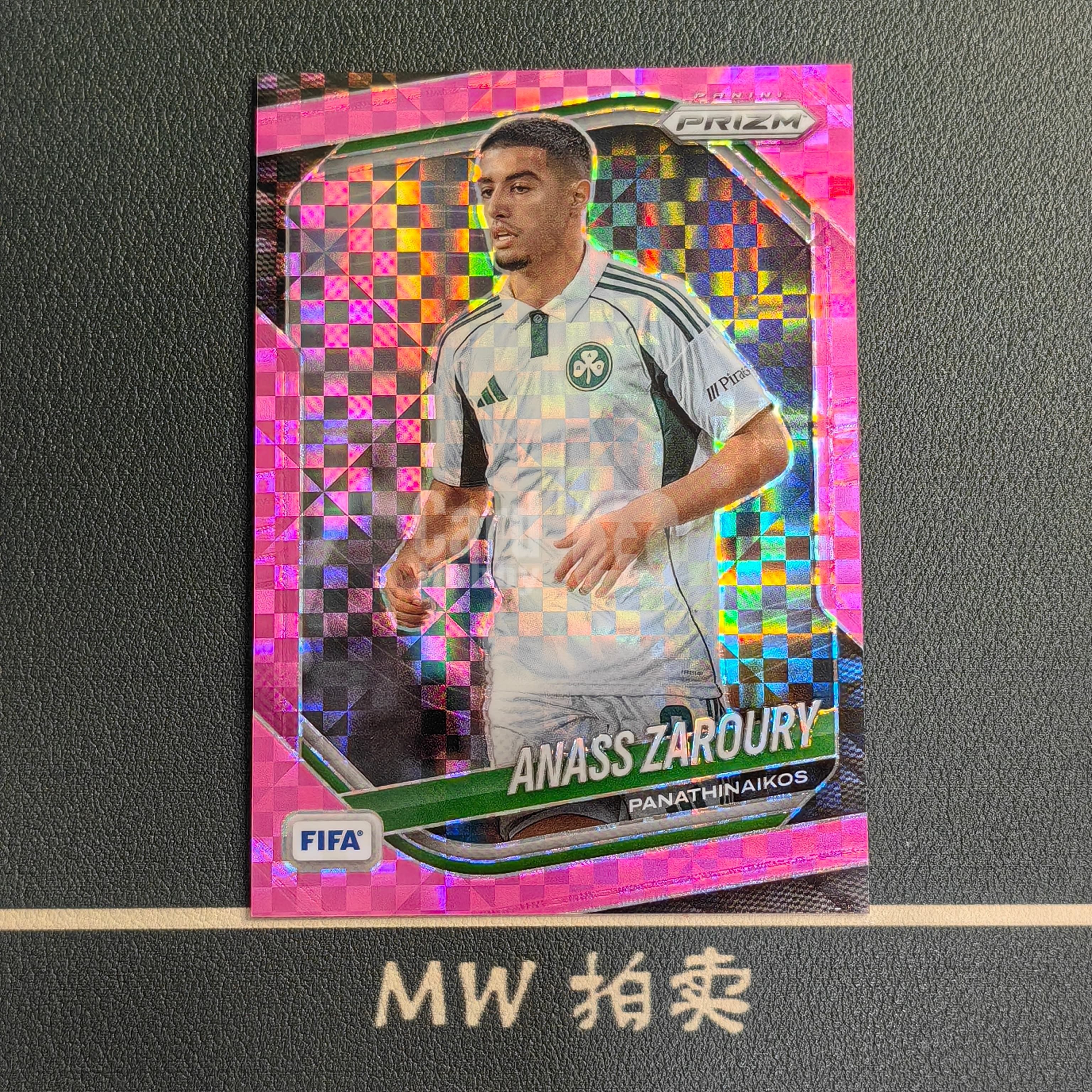 【MW拍卖】 阿纳斯 扎鲁里 /75编 2025-26 Panini PRIZM 粉棋盘折 FIFA ANASS ZAROURY 帕纳辛纳科斯 -王部