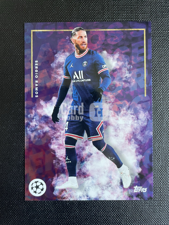 2022 Topps Mourinho Sergio Ramos 【hellfire拍卖】topps 穆里尼奥白金盒 巴黎 西班牙 拉莫斯 base 轻微白边介意勿拍 YN
