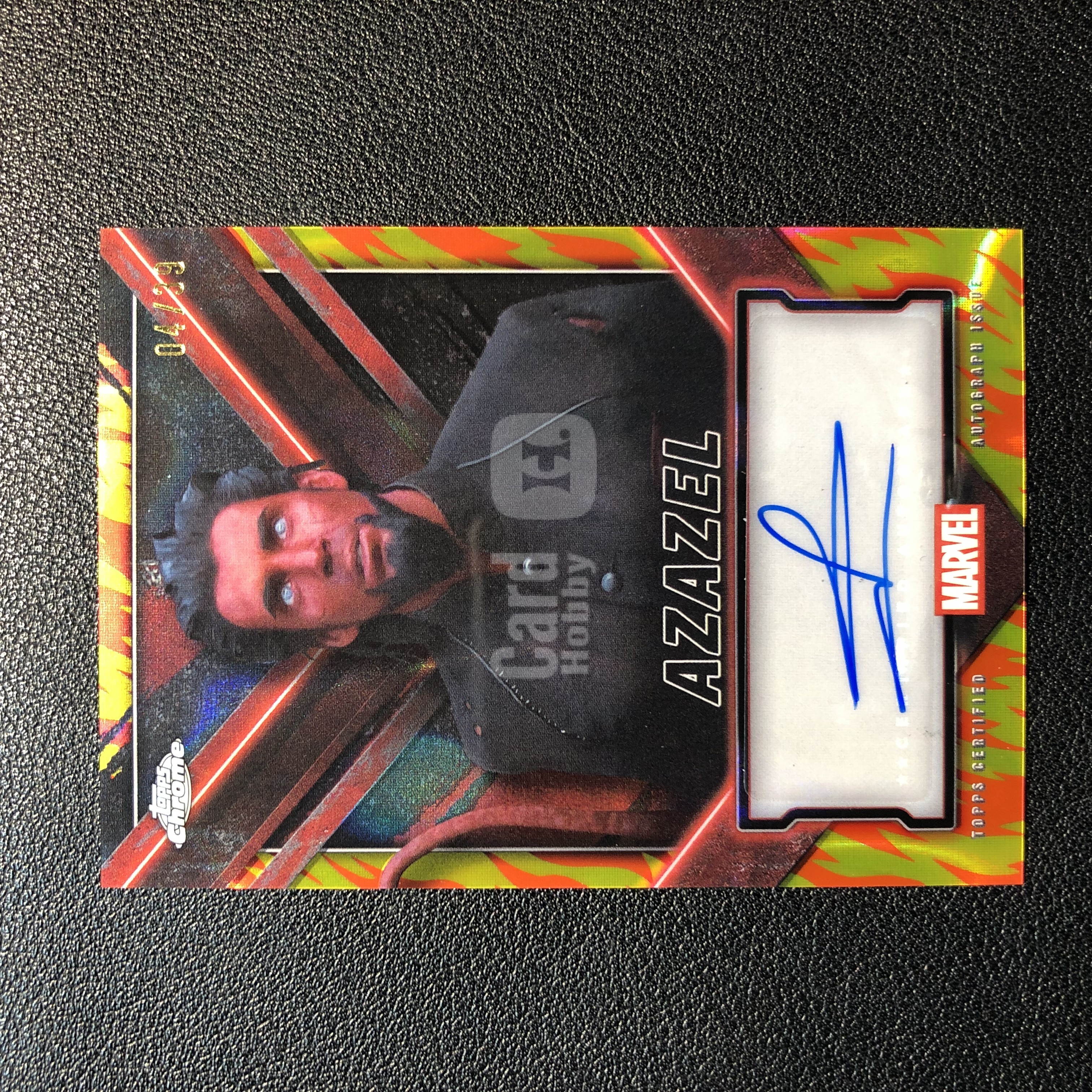 2025 Topps Chrome Azazel 阿撒兹勒 04/39编 火焰折签 单人签 签字 漫威 死侍 Deadpool TC 卡品如图 ...