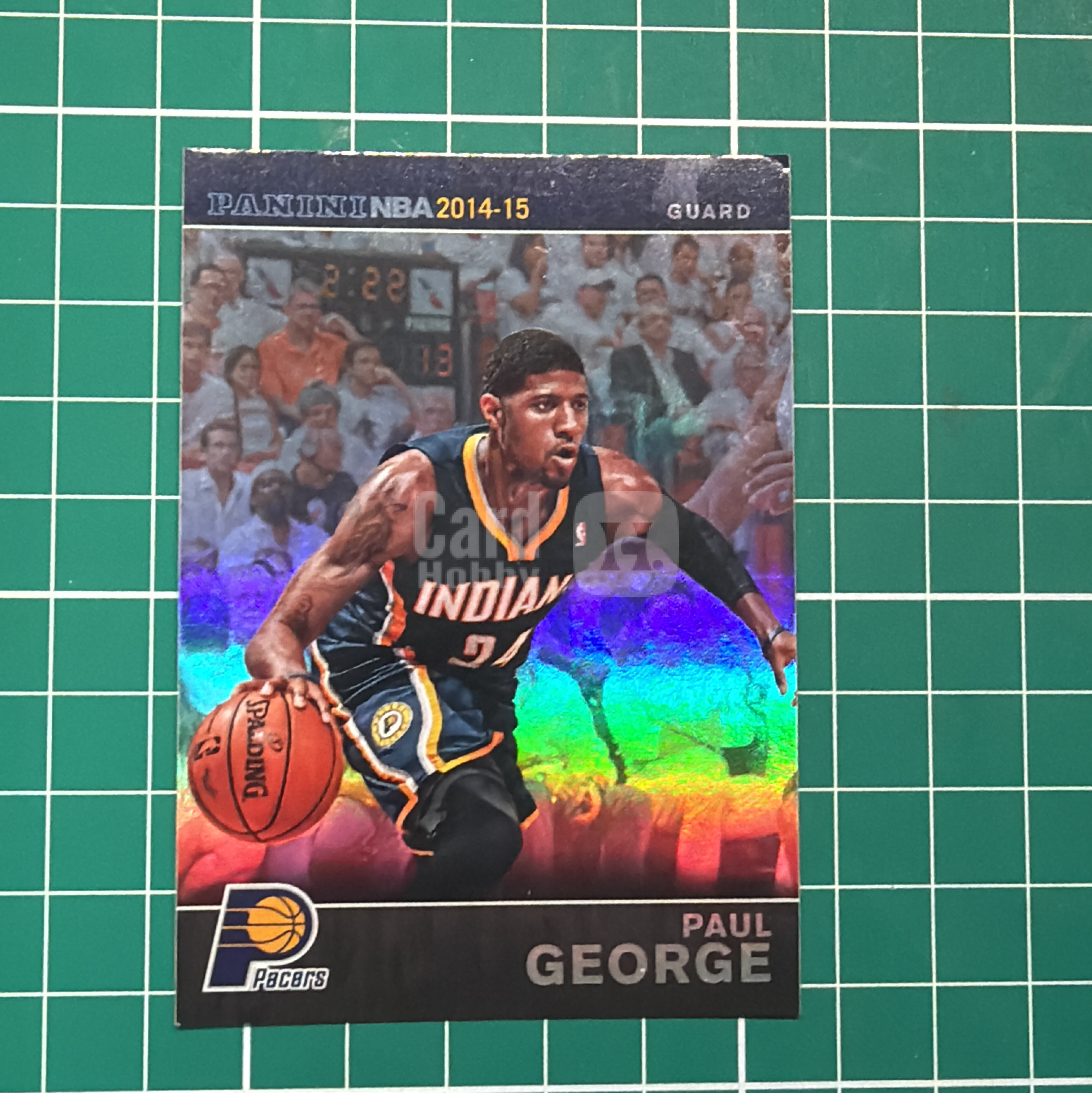 2014-15 Panini Americana Paul George S.p.a.保罗乔治 泡椒 PG 折射特卡 银折 闪卡 镭射卡 精美选图 十年老卡 绝版卡 稀有大比例