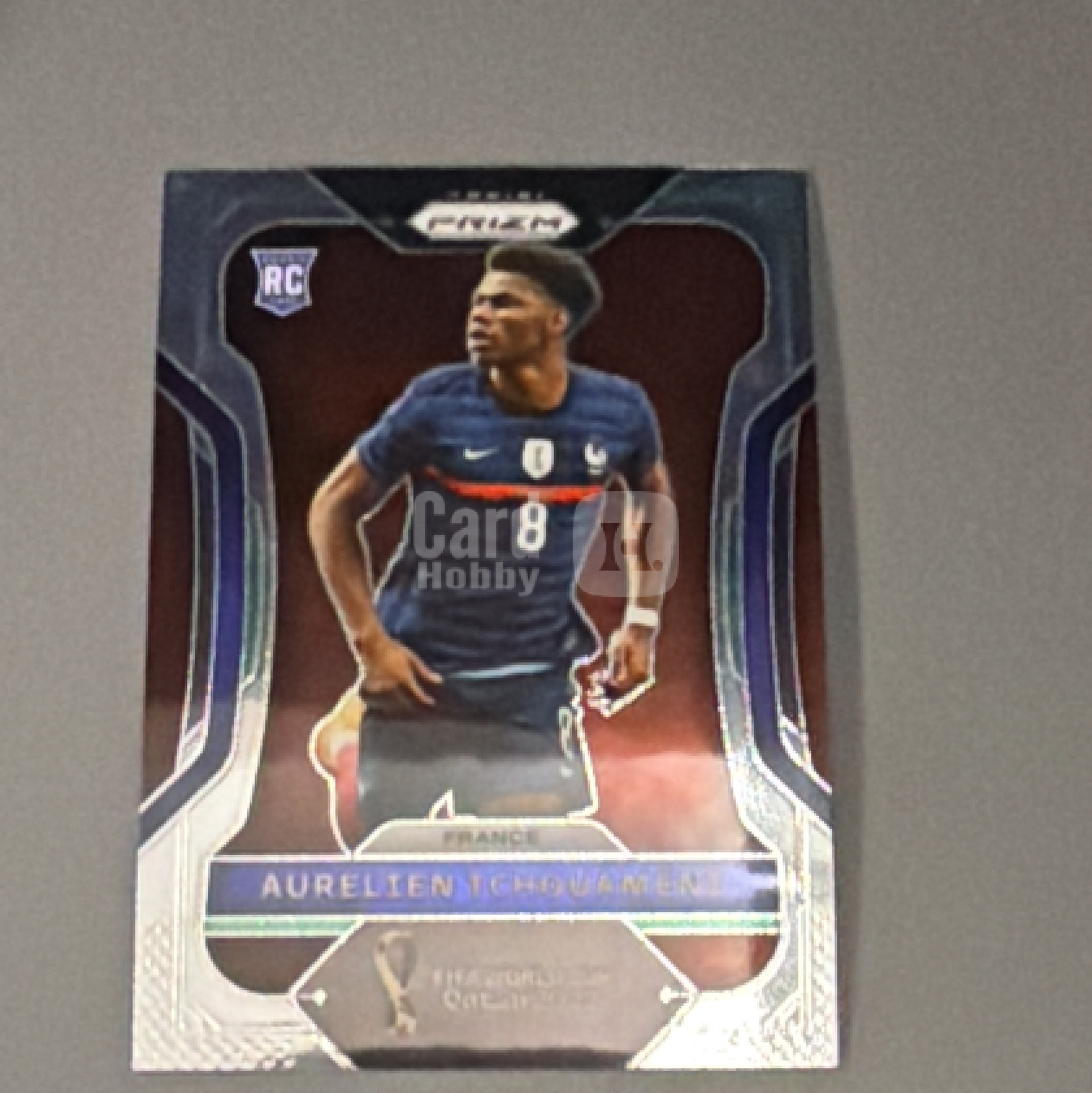 2022 Panini Prizm Fifa World Cup Aurélien Tchouameni 【黄37-可合并，不到付】法国 皇马 楚阿梅尼 卡品如图 默认微瑕