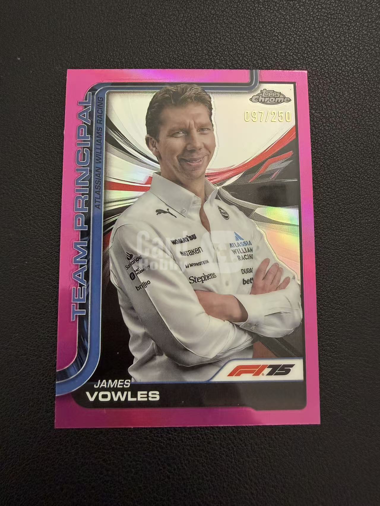 2025 Topps Chrome 詹姆斯 沃尔斯 粉折 250编 折射 带编卡品如图 49