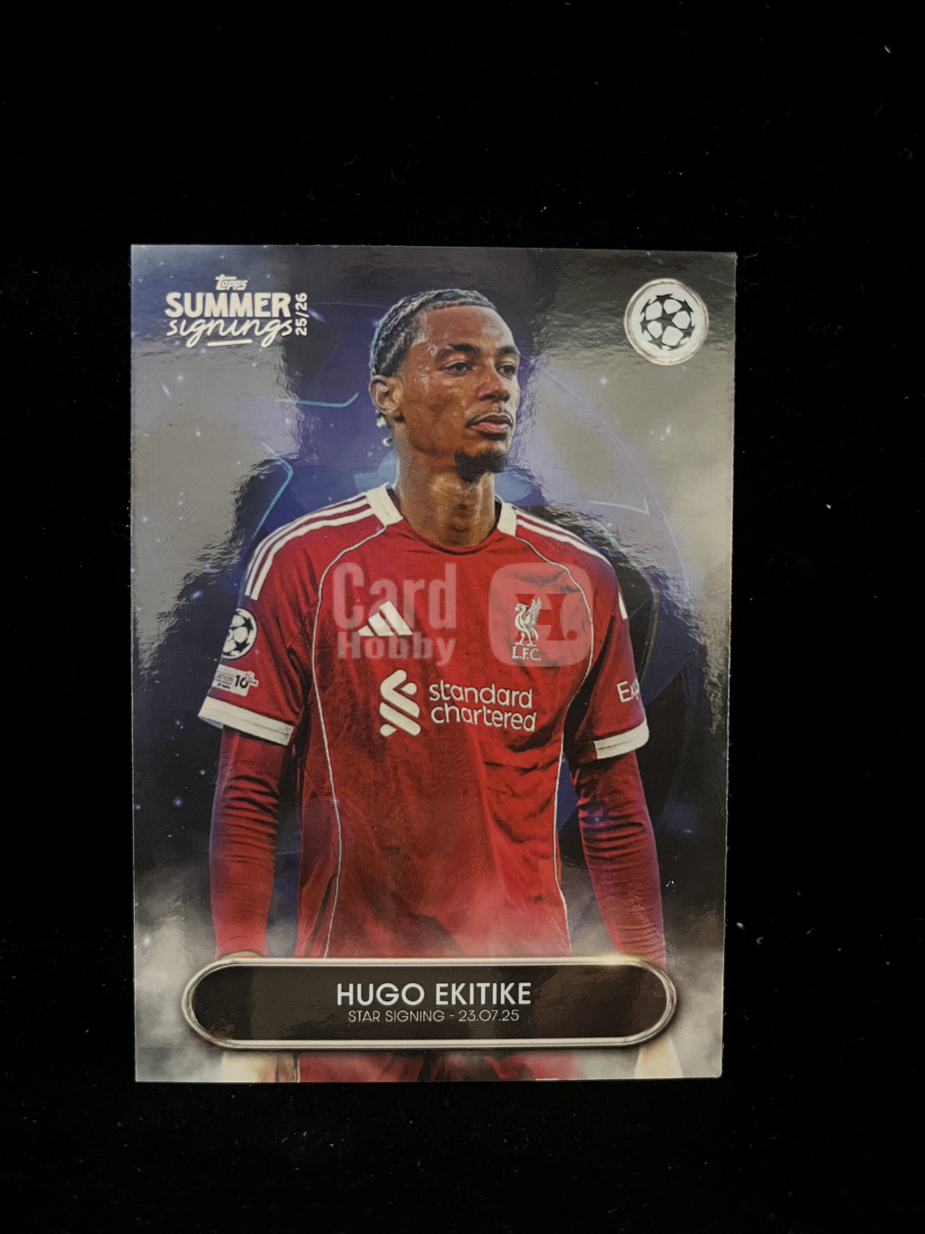 免费代拍 2025 Topps Summer Signings 欧冠 埃基蒂克 Hugo Ekitike 卡品如图#F487