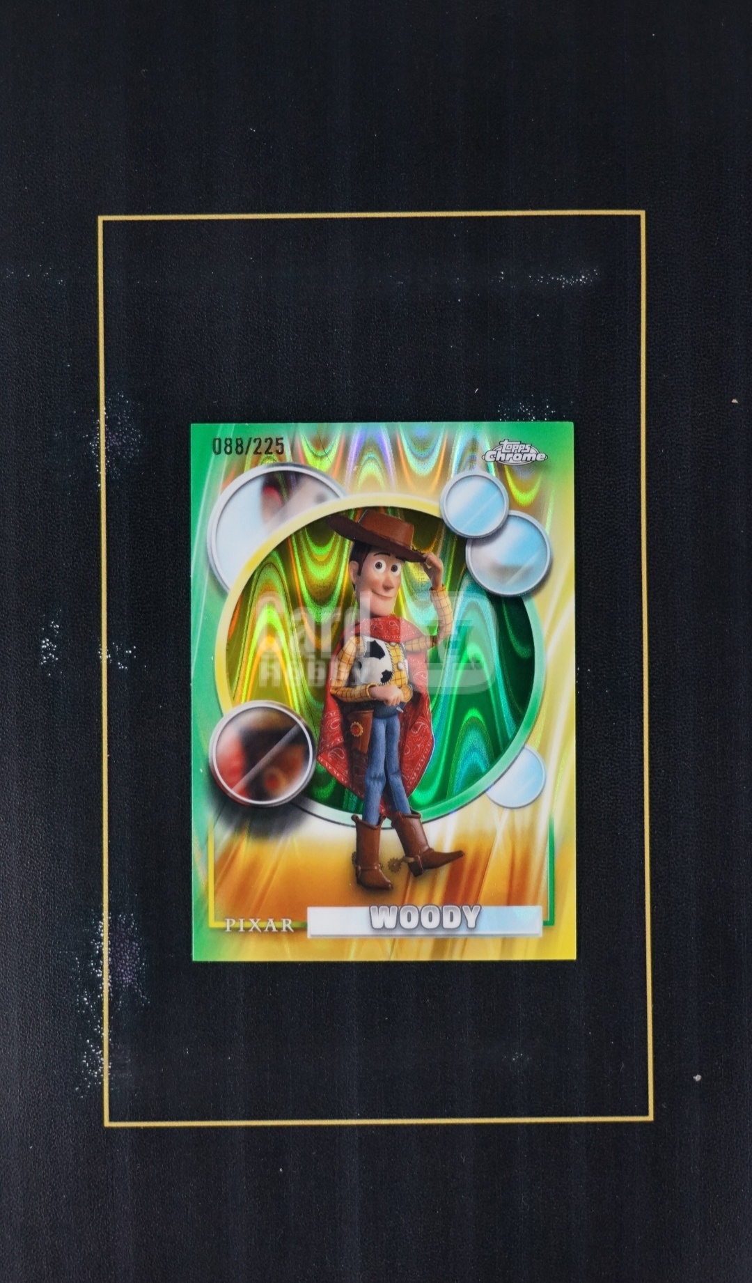 2026 topps chrom Marvel (MCU) Disney 迪士尼 WOODY 225编 绿变形虫折 玩具总动员#奥斯卡最佳动画长片 米老鼠 唐老鸭 爱莎公主 朱迪动物城漫威默认通行卡品