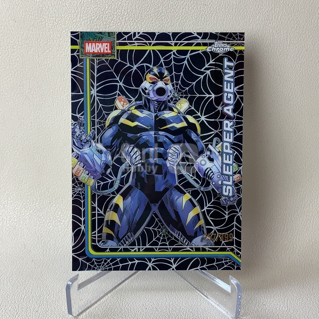 2026 Topps Marvel (MCU) Comics Chrome 漫威TC Sleeper Agent 沉睡特工 257/399编 蜘蛛网折 折射 品相如图 凑套必备 佑哥