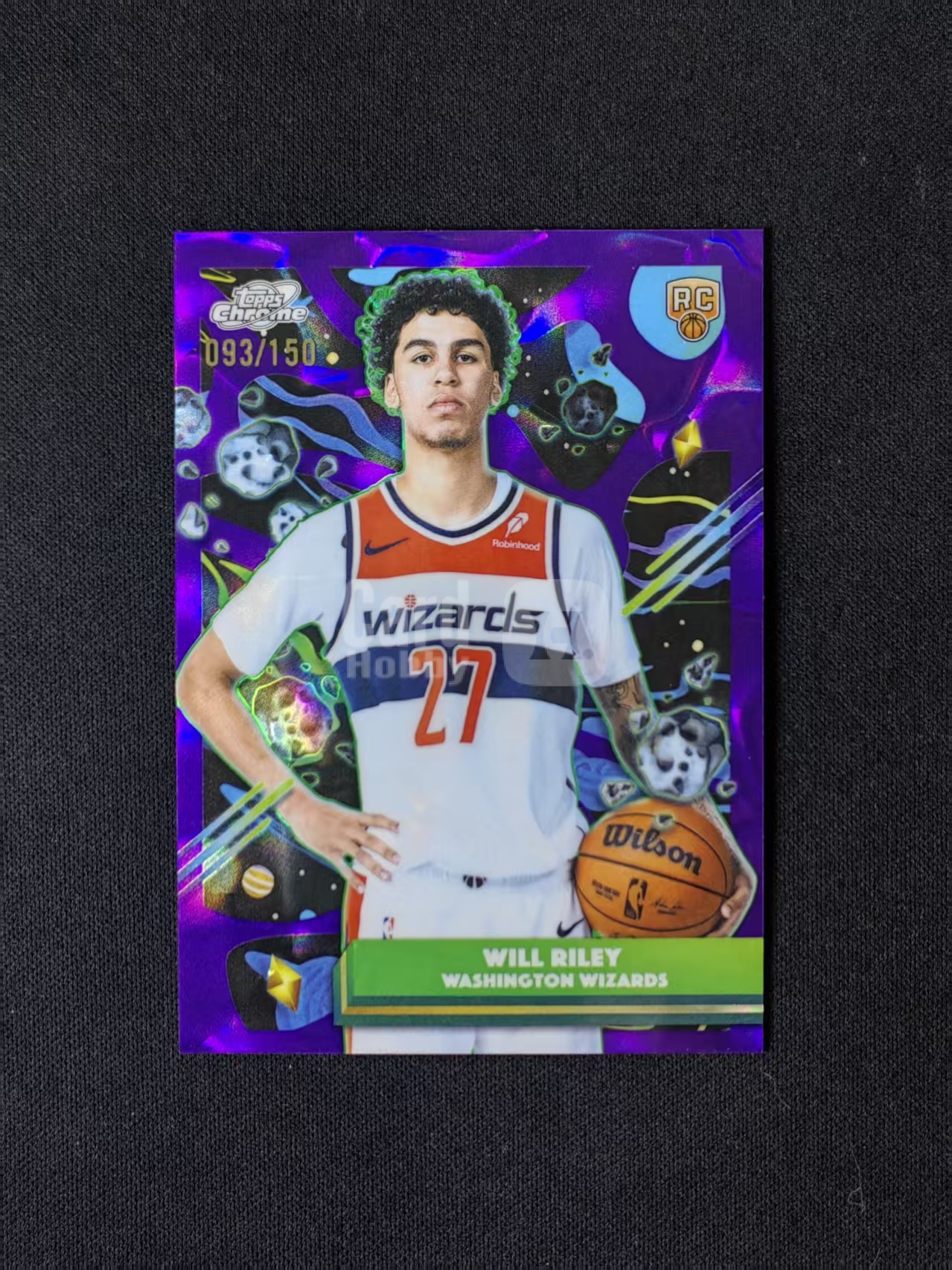2026 Topps Chrome Will Riley RC 【林林拍卖nan】tc系列 cosmic 宇宙 奇才 新秀 威尔莱利 093/150编 紫熔岩折
