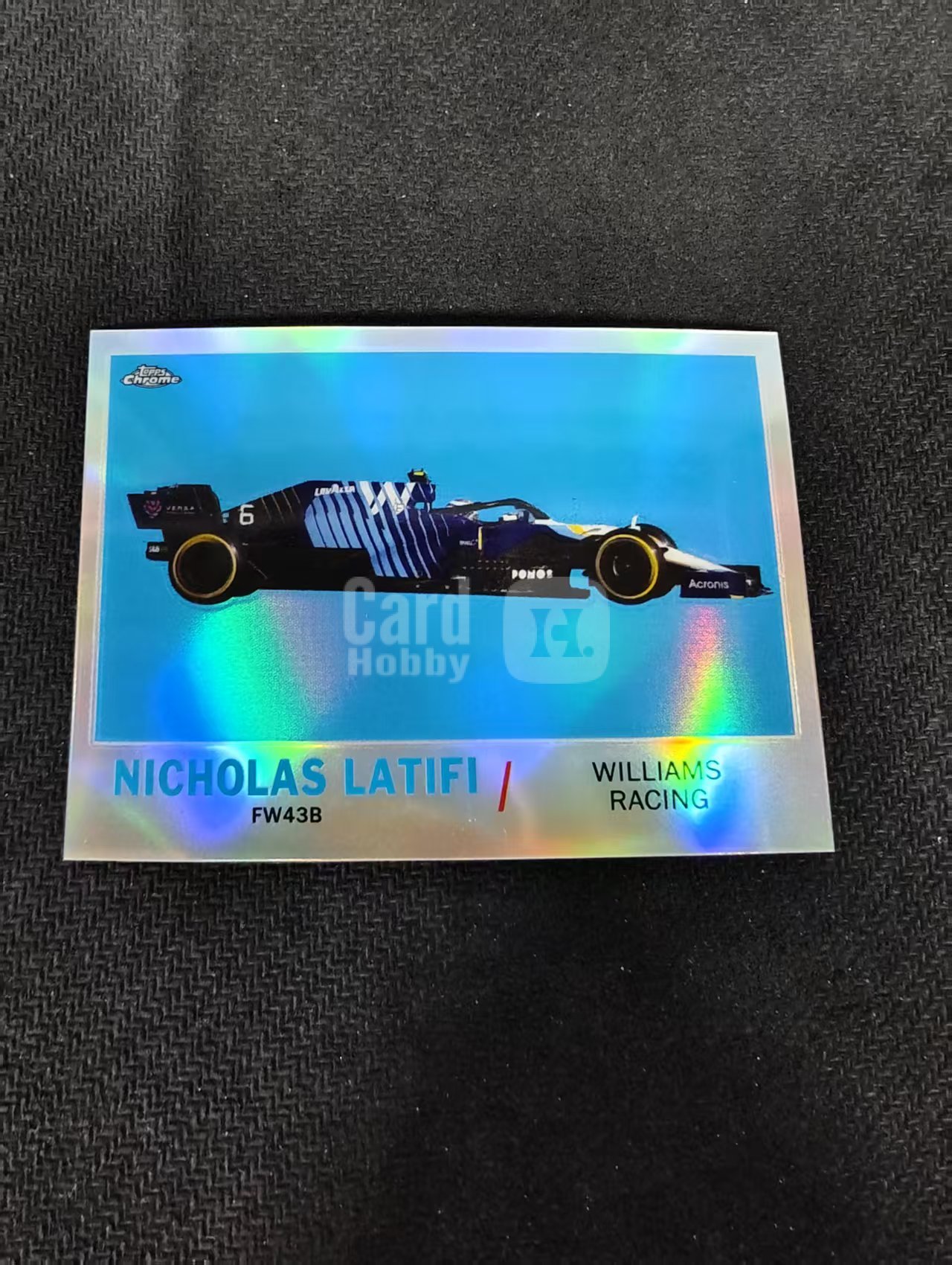 2021 Topps Chrome F1 Nicholas Latifi 尼古拉斯 拉提菲 银折 划痕 边角瑕疵 #NL