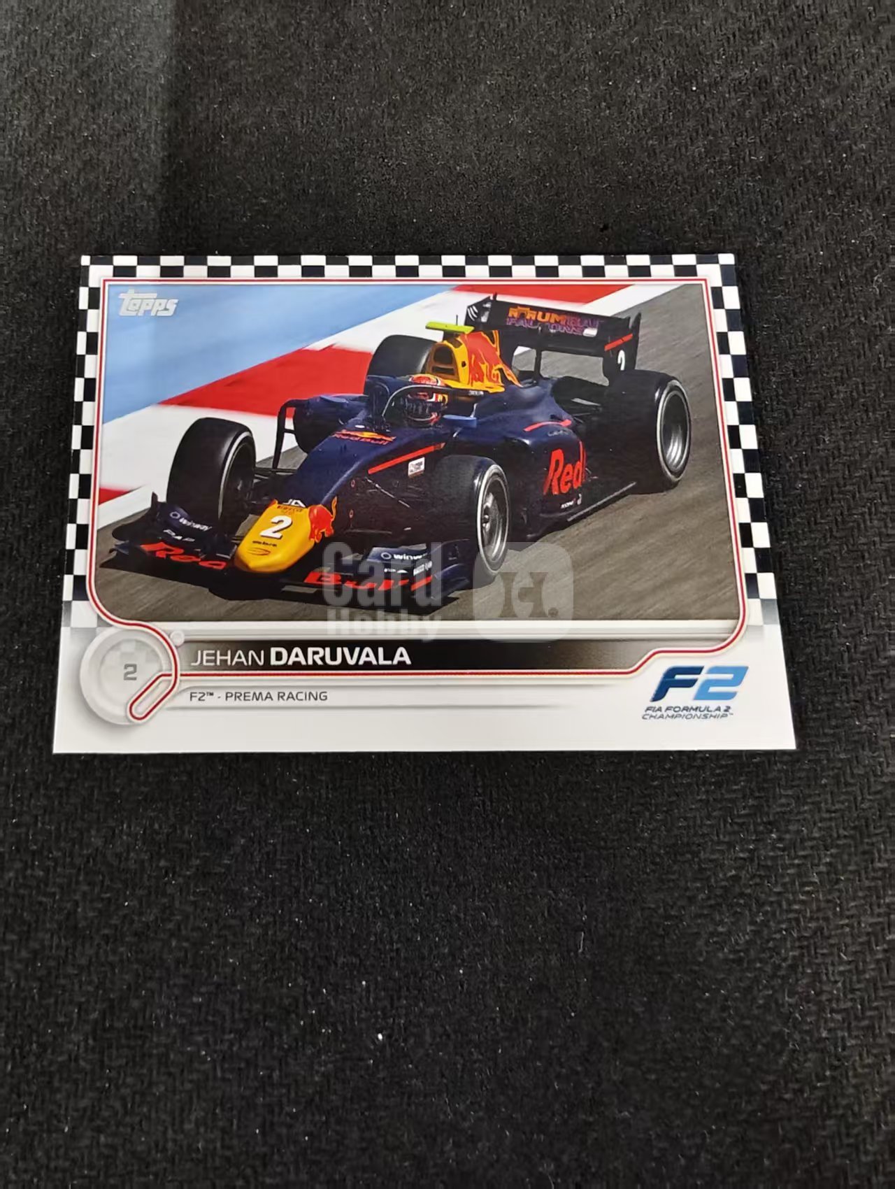 2022 Topps Chrome F1 Jehan Daruvala 杰汉 达鲁瓦拉 F2 黑白棋盘 划痕 边角瑕疵@130
