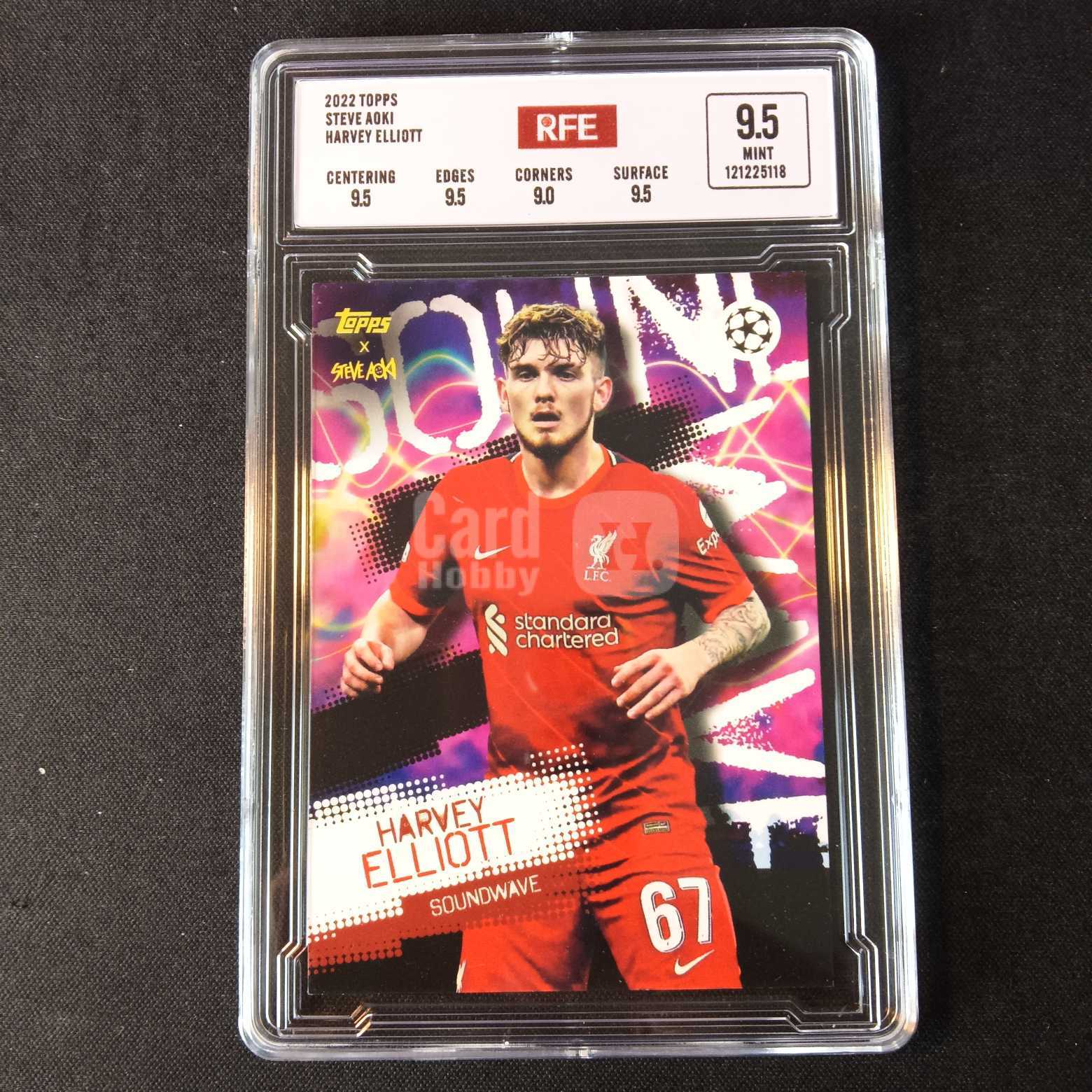 2022 Topps Steve aoki 埃利奥特 评级卡 利物浦 实卡精美稀有 品质保障 投资收藏必备 保值回购 详情见说明 【蓝色星球】