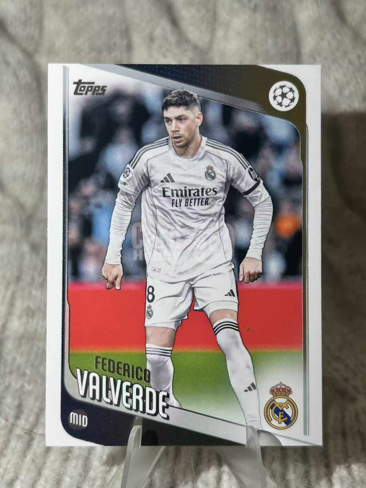 2024 Topps UEFA Champions League Federico Valverde 费德里科・巴尔韦德 皇马中场 体能充沛攻防兼备 远射能力突出 卡面好看 适合收藏凑套