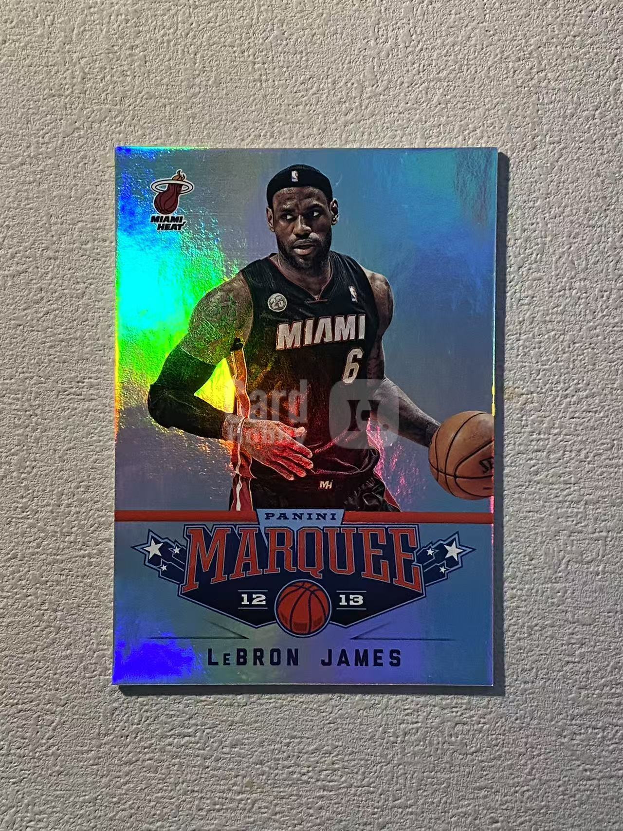 2012-13 Panini Marquee LeBron James 马奎 热火 勒布朗 詹姆斯 老詹 特卡 银折 稀有老卡 微瑕 收藏必备