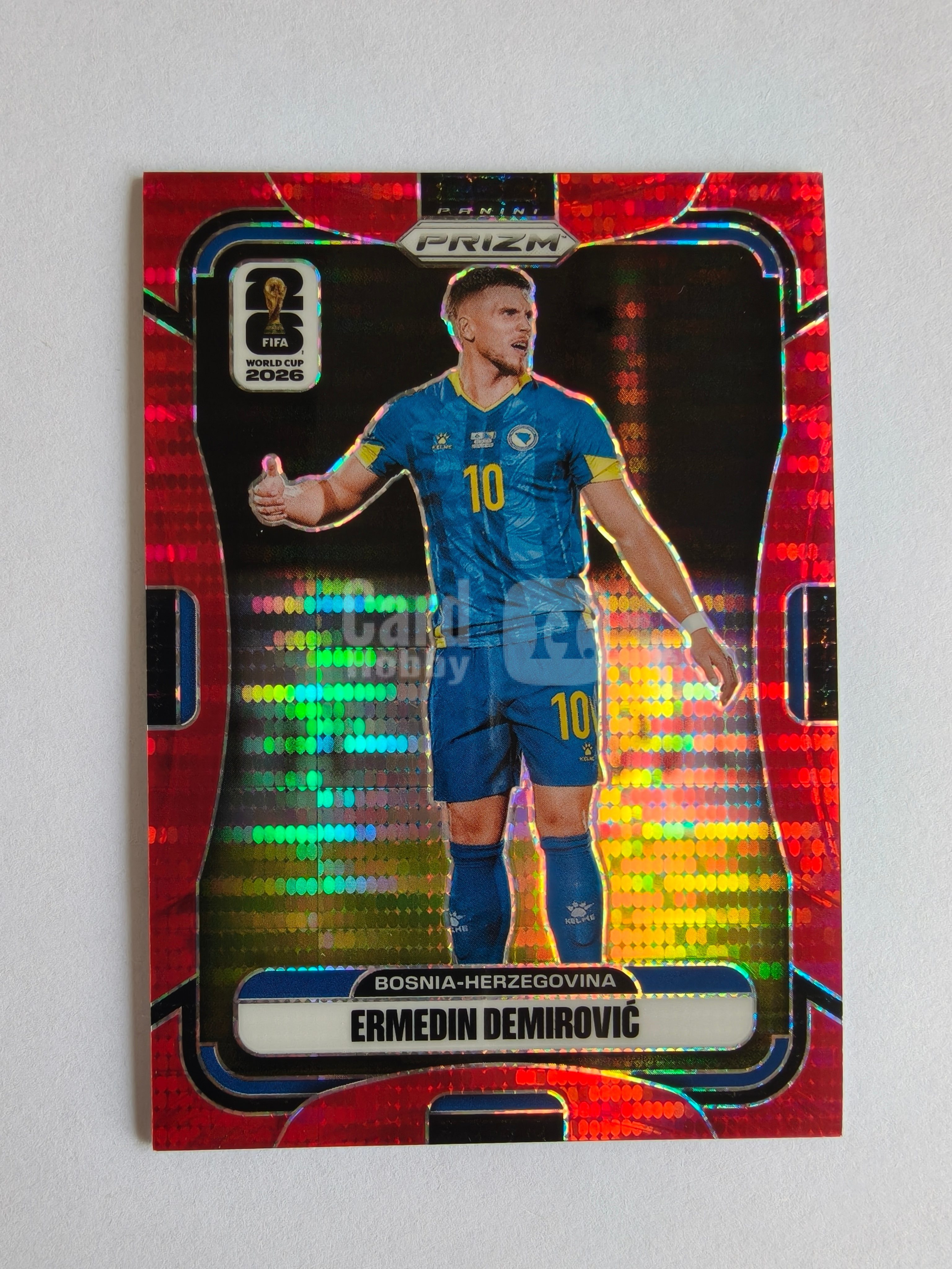 2026 Panini Prizm World Cup Ermedin Demirovic 2025-26 帕尼尼 FIFA 世界杯 PZ 波黑 德米洛维奇 红脉冲折 75编 卡品如图 TY568