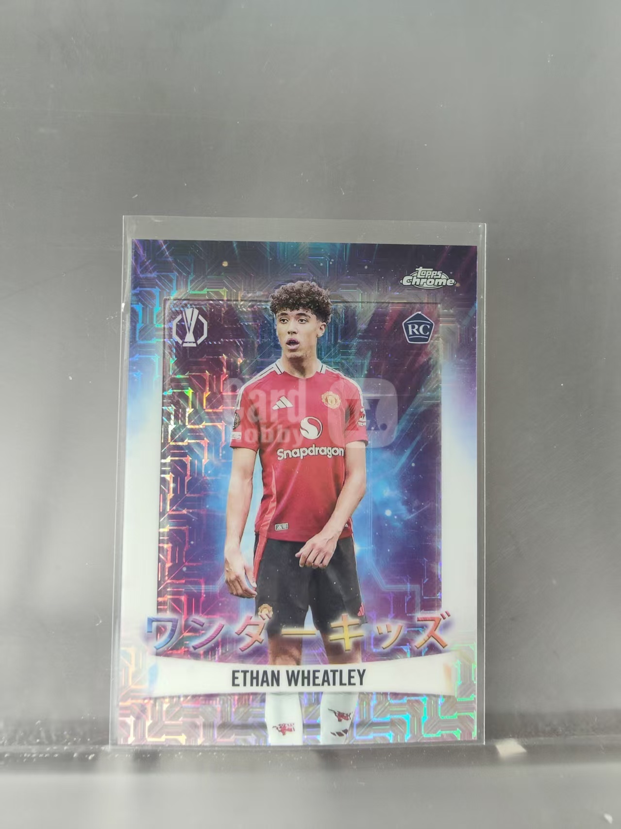 2025 Topps Chrome ethan wheatley 惠特利 新秀RC 曼联  神奇小妖特卡 银mojo折 欧冠TC 卡品如图 N24E