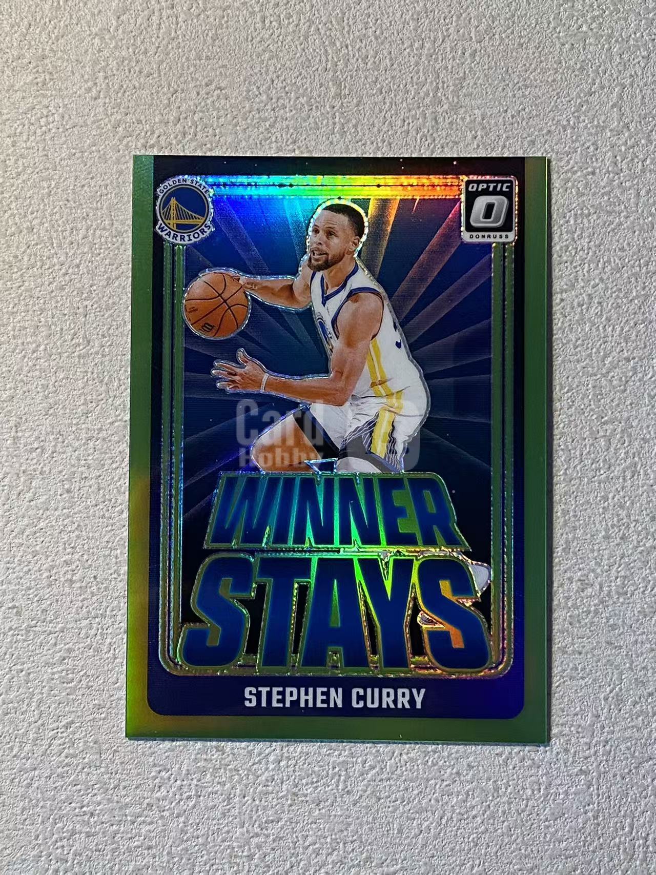 2024-25 Panini Donruss Optic Stephen Curry op 勇士 斯蒂芬 库里 /199编 青折 折射 Winner Stays特卡 稀有 专收必备