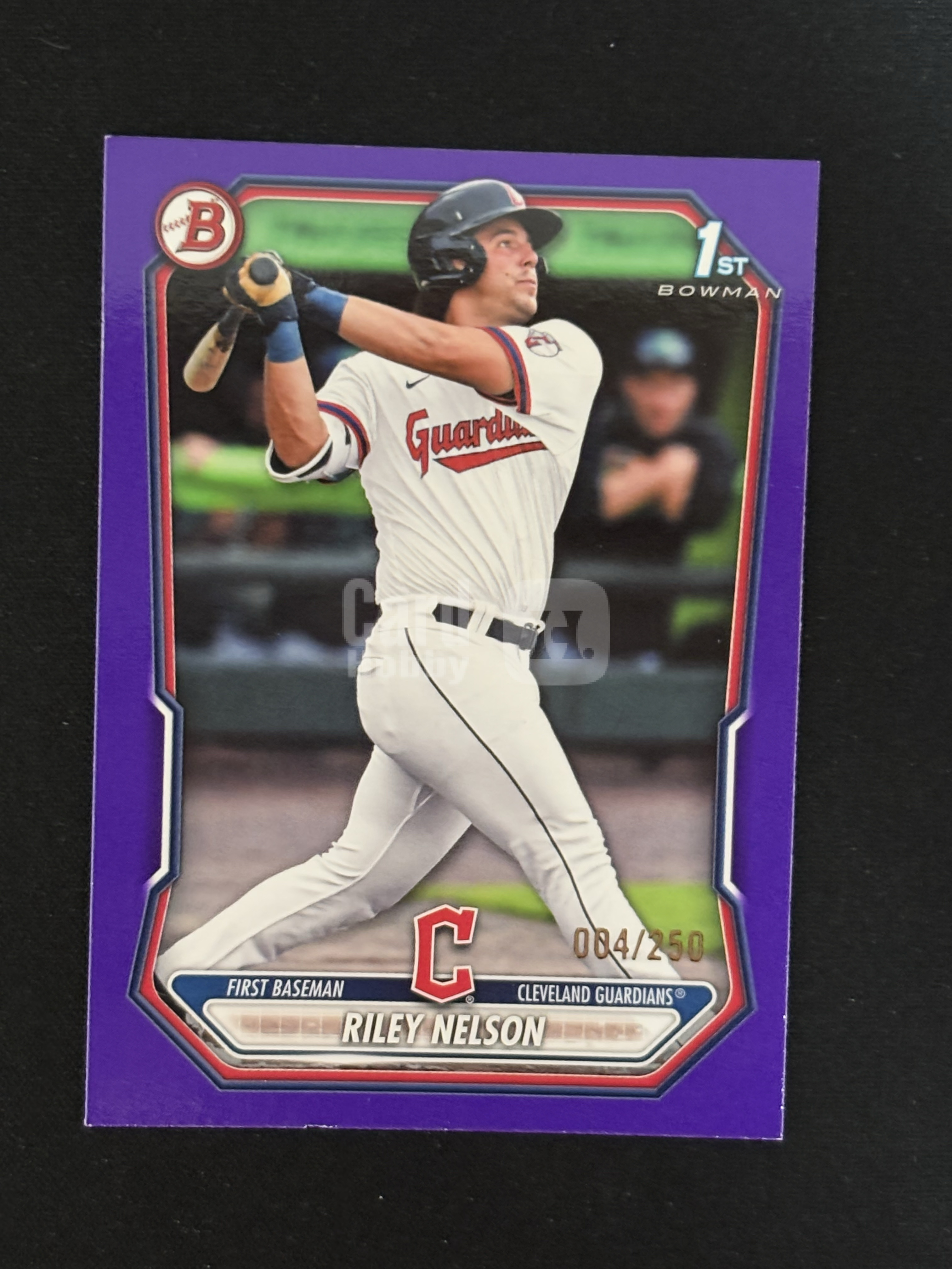 2025 Topps Bowman Draft Riley Nelson 棒球 MLB 克利夫兰守护者 莱利 尼尔森 1st 首秀 紫折 /250编 卡品如图 - 小a