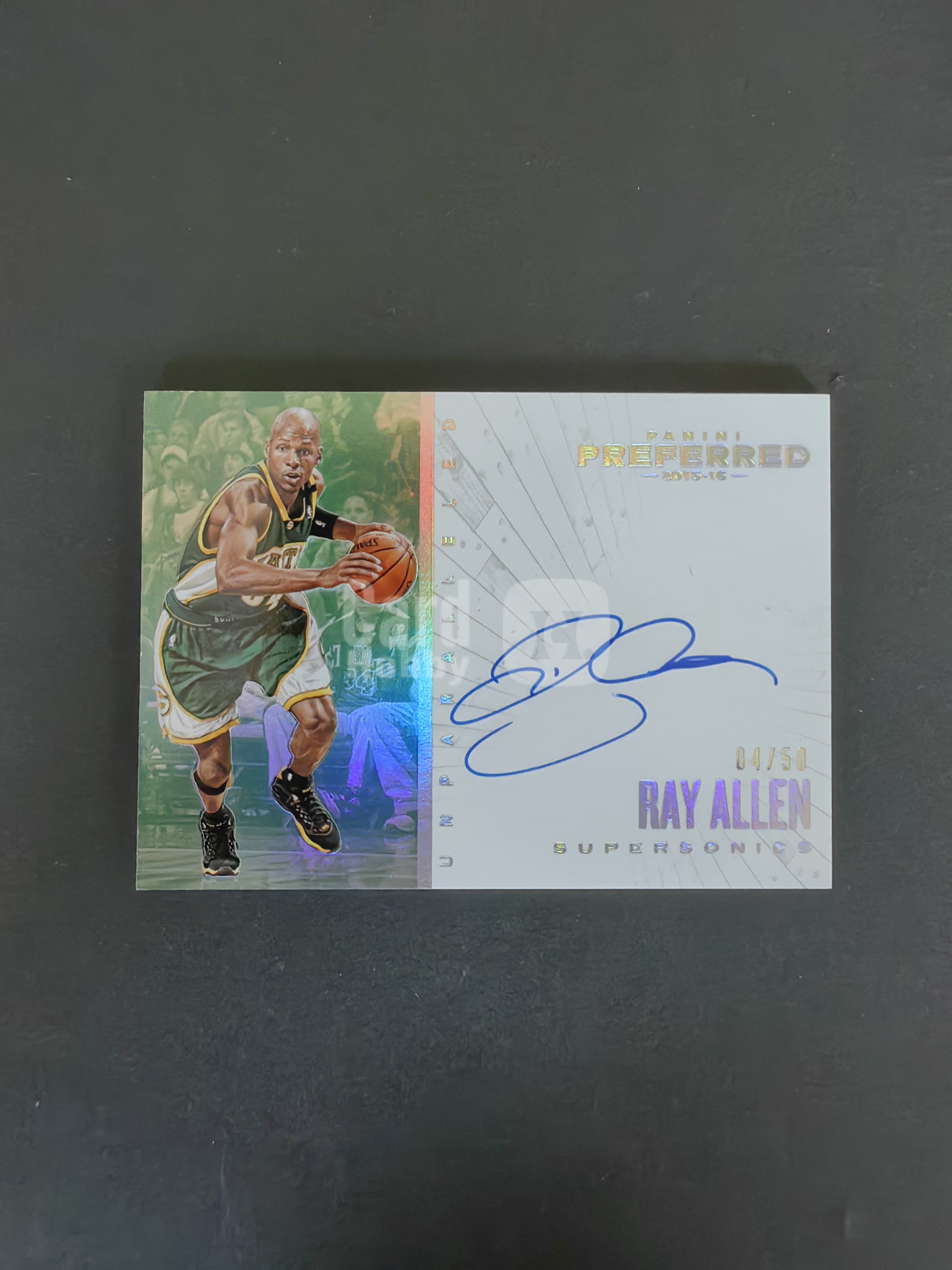 2015-16 Panini Preferred Ray Allen #238 雷阿伦 小书 签字 4/50编 卡品如图