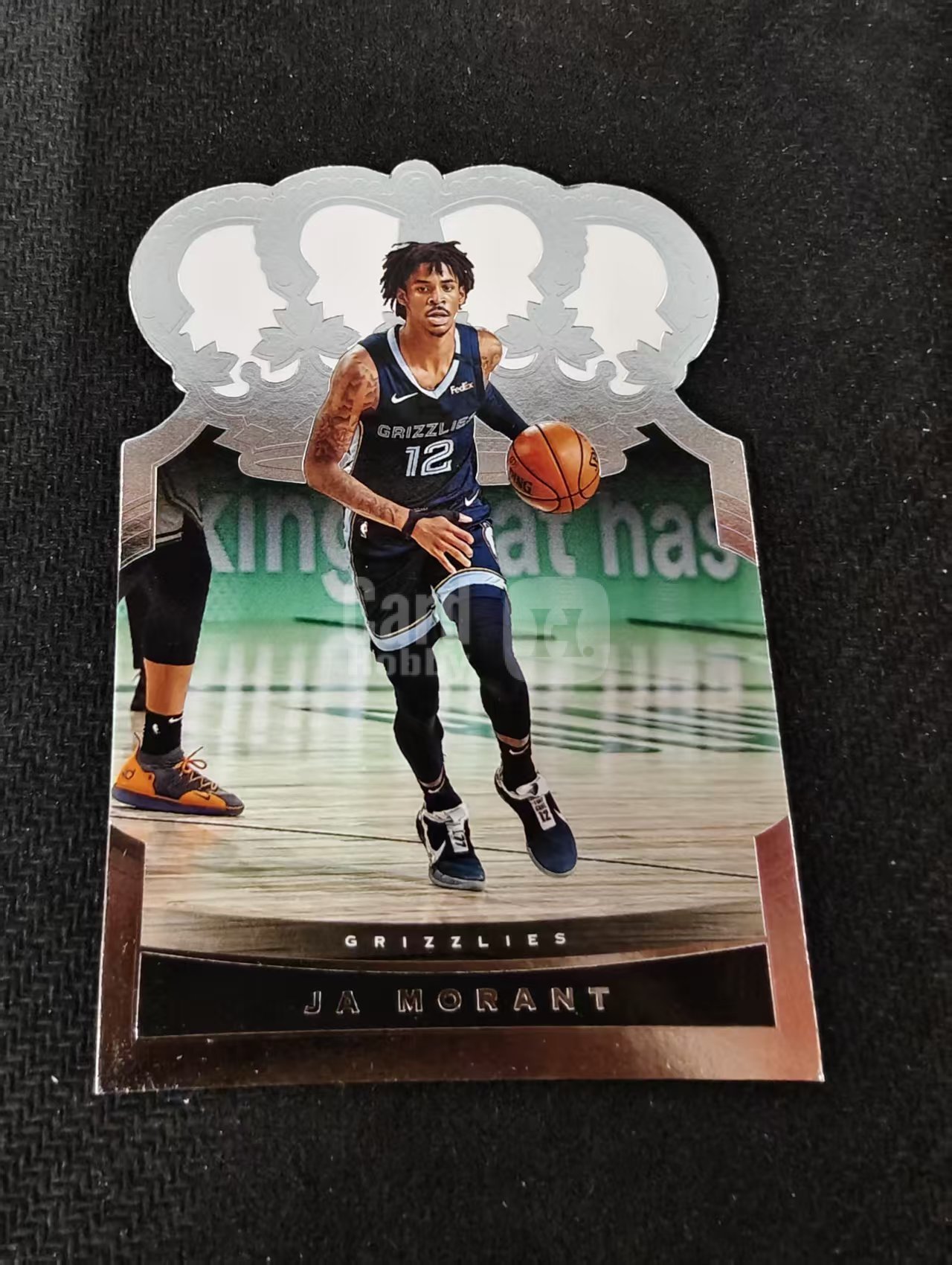 2020-21 Panini Crown Royale Ja Morant 皇冠 灰熊 贾 莫兰特 腰王 皇冠 异形 划痕 边角瑕疵 #4
