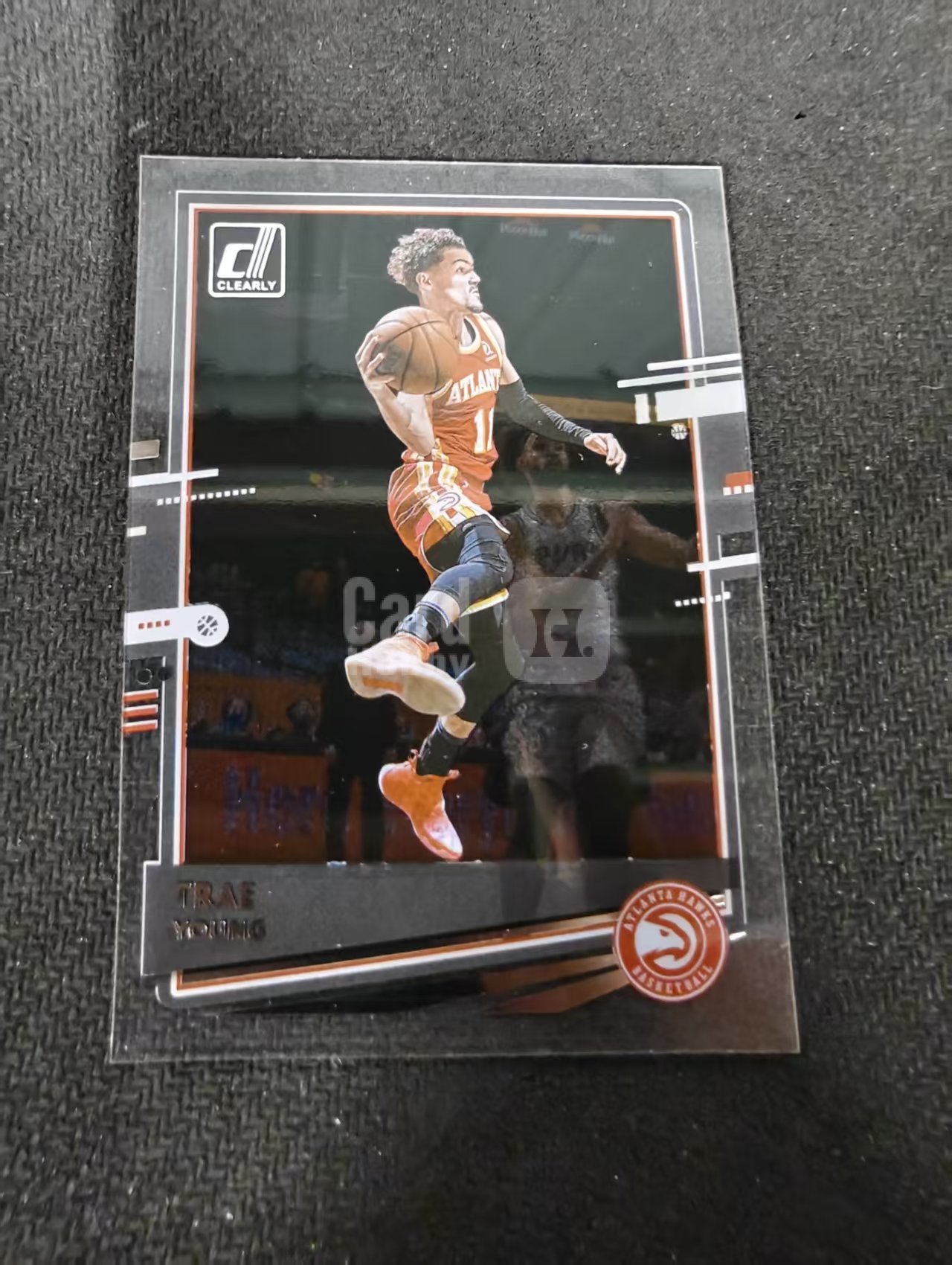 2020-21 Panini Clearly Donruss Trae Young 纽约市长 法克吹杨 特雷 杨 老鹰 杜蕾斯 胶片 划痕 边角瑕疵 #15