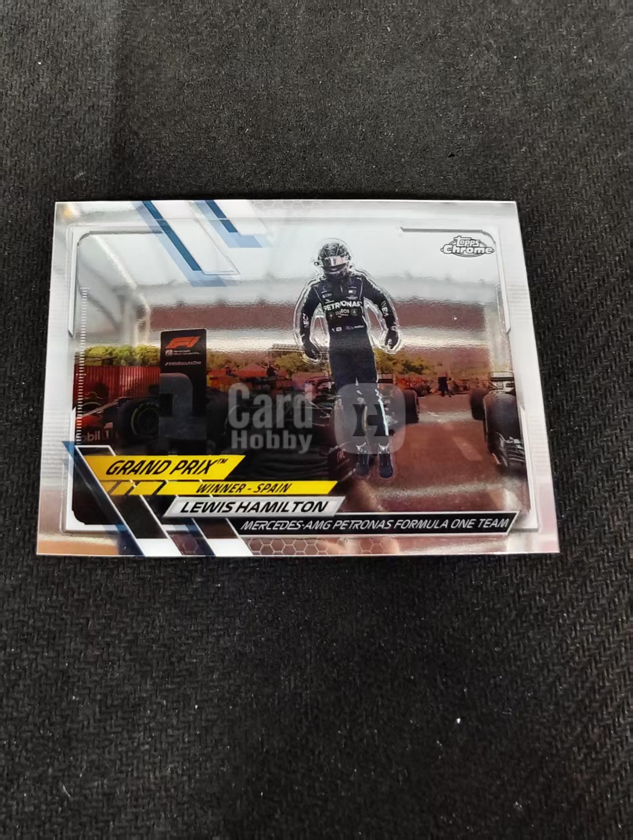 2021 Topps Chrome Lewis Hamilton F1 梅赛德斯奔驰车队 刘易斯 汉密尔顿 划痕 边角瑕疵 #143