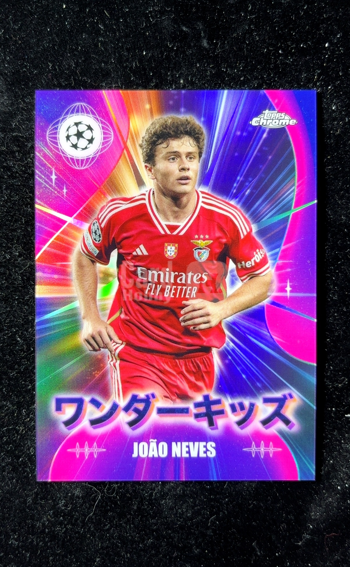 【小白1%代卖】2024 Topps Chrome Wonderkids 神奇小妖特卡 日版 JOÃO NEVES 若昂·内维斯 紫折 折射 凑套必备 极具价值 #WK-19 0605