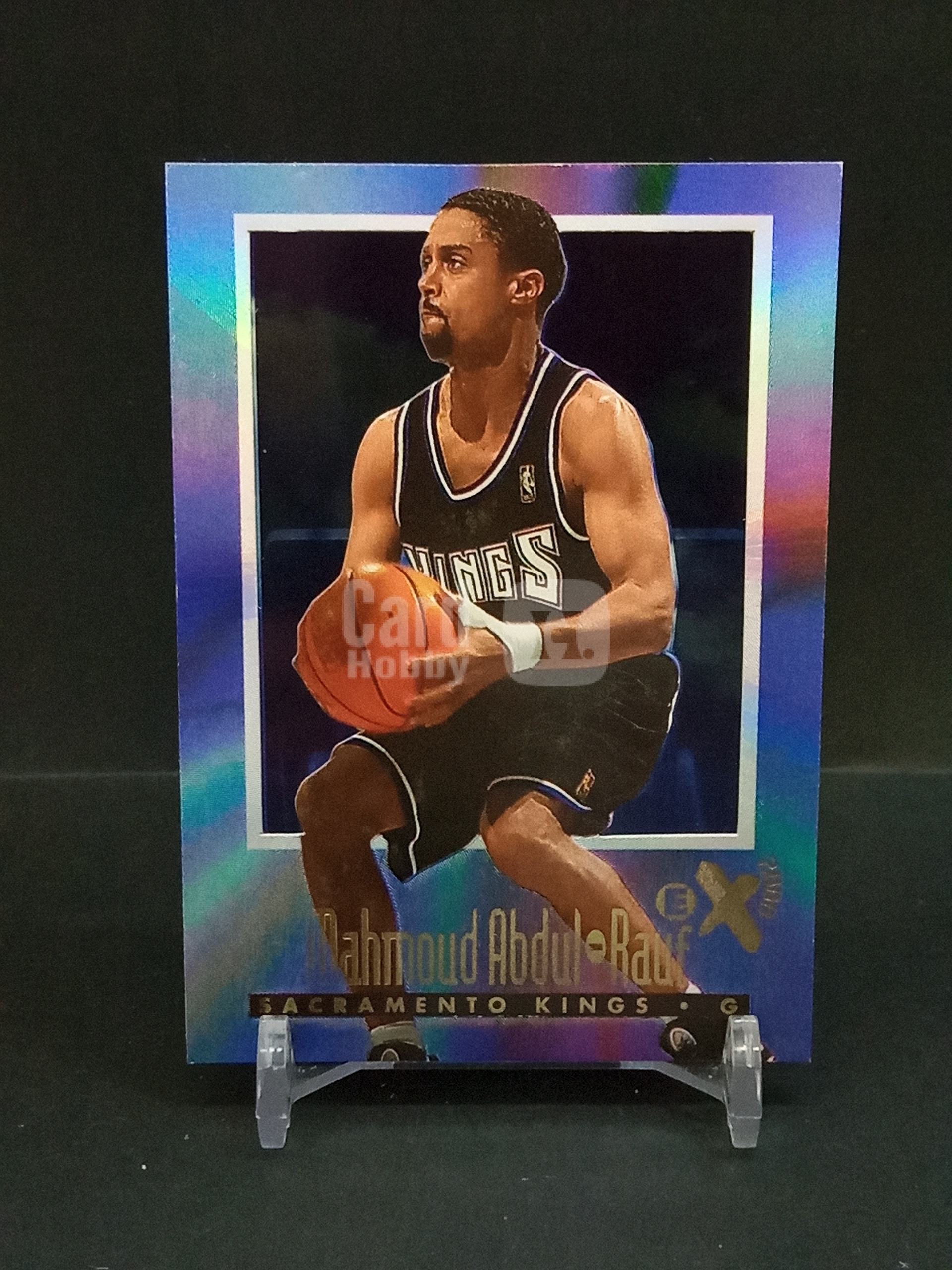 【DC拍卖】9.29小科比 `1996-97 Skybox E-X2000 #61 Mahmoud Abdul-Rauf 阿卜杜勒劳夫 萨克拉门托国王 蓝彩渐变胶片折射老球星卡`