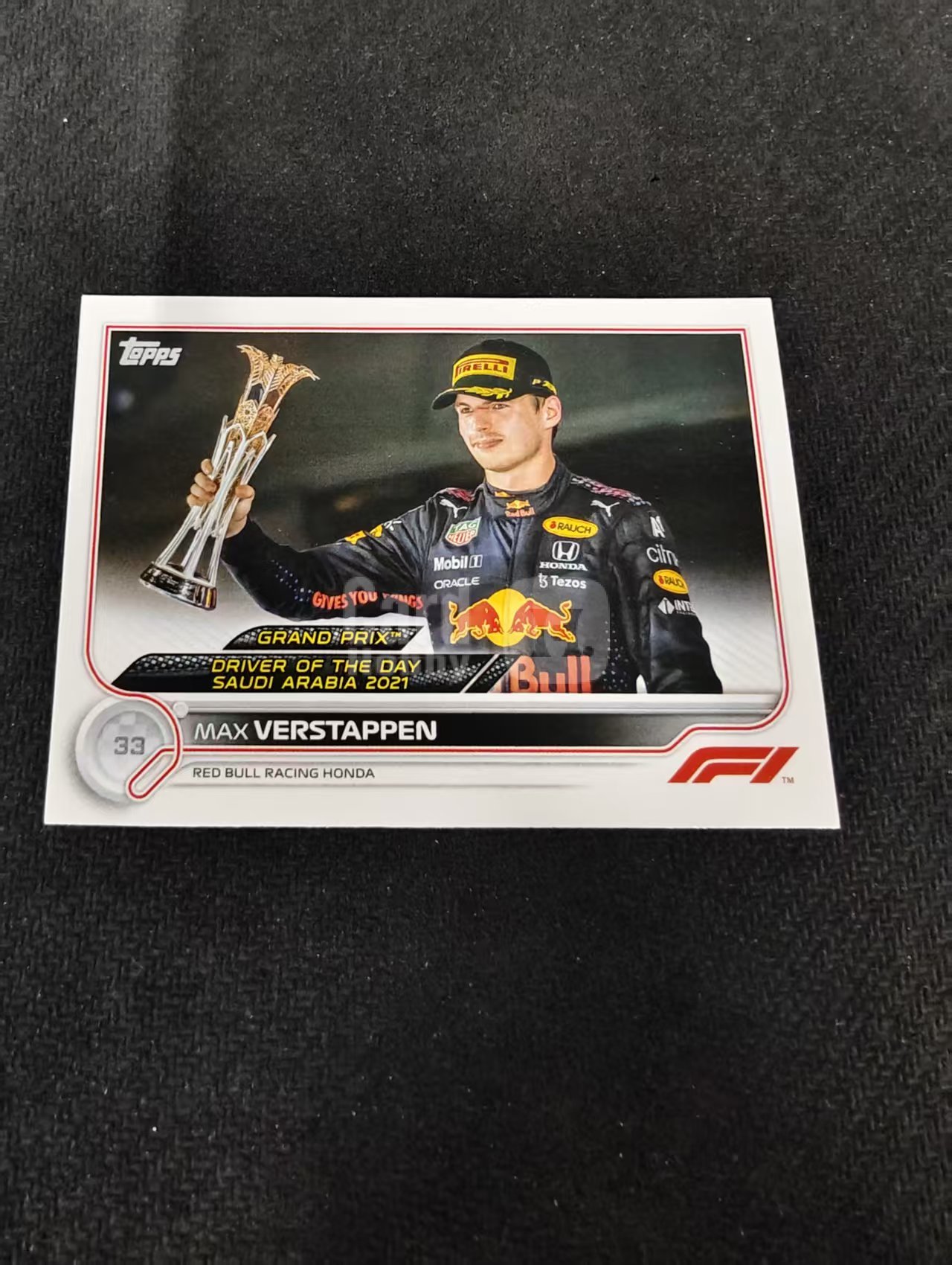 2022 Topps Chrome F1 Max Verstappen 维斯塔潘 红牛 划痕 边角瑕疵 @192