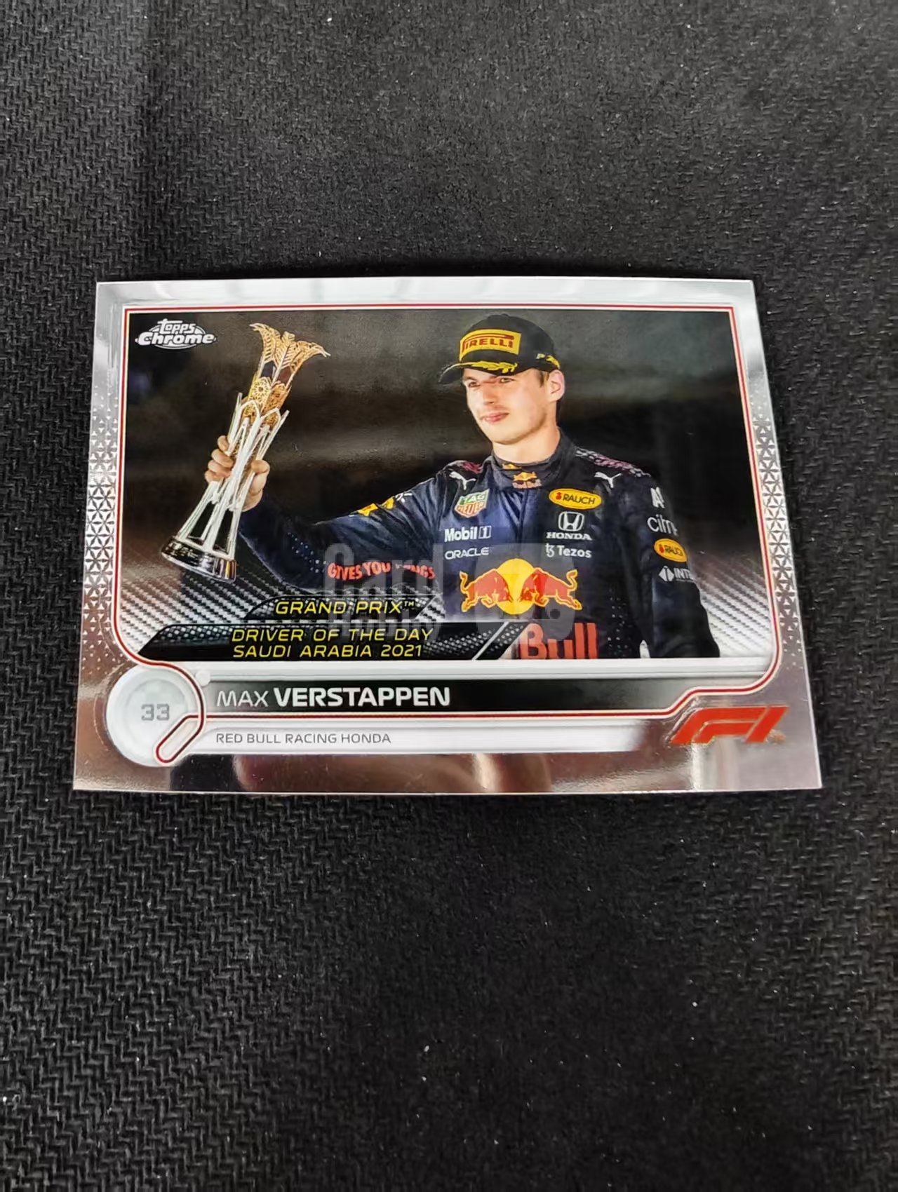 2022 Topps Chrome F1 Max Verstappen 维斯塔潘 红牛 划痕 边角瑕疵 #192