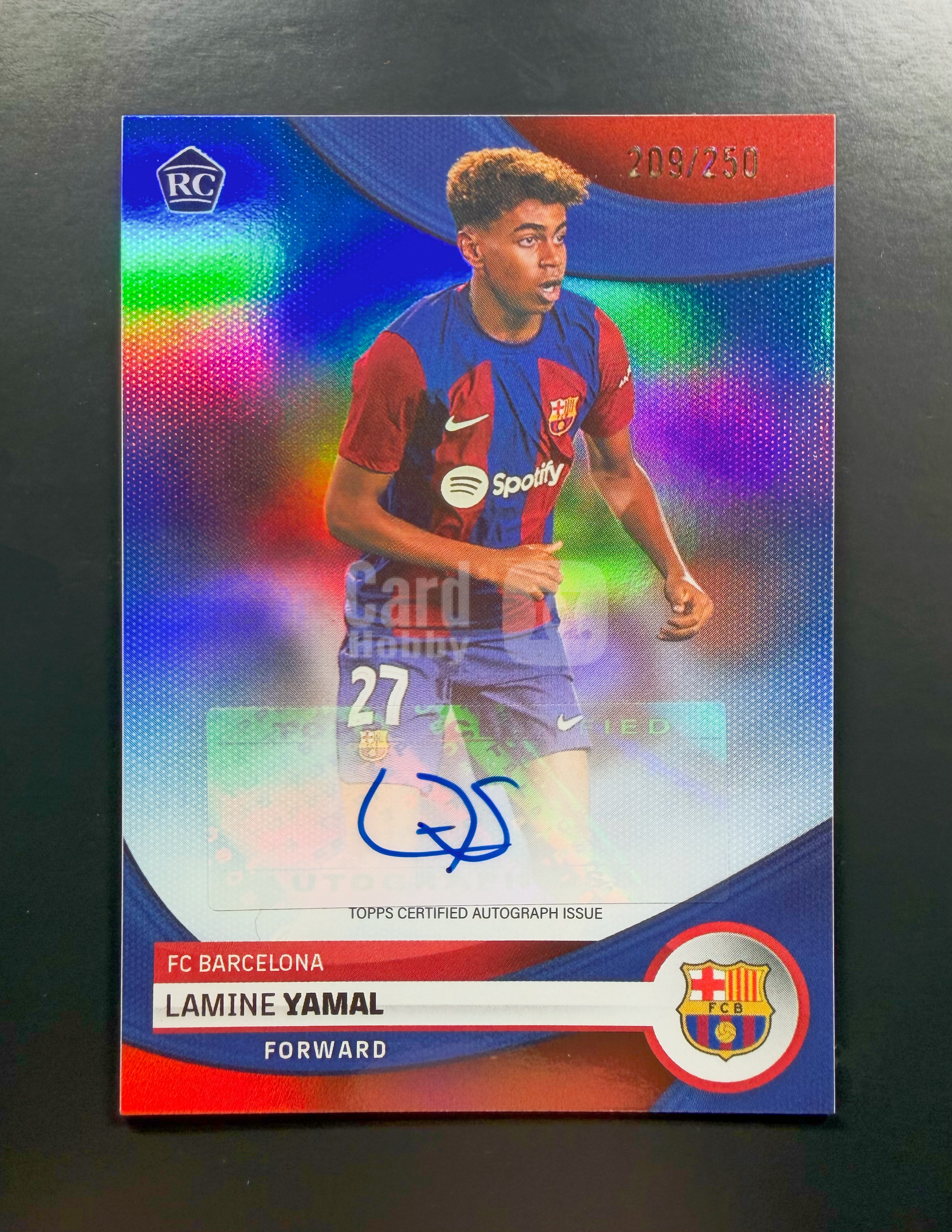 2024 Topps FCB Lamine Yamal RC 亚马尔 /250编 RC 新秀 签字 巴萨 巴塞罗那 西班牙 Spain 卡品如图 梅西接班人 全面起飞冲击世界杯 eBay高价 江枫拍卖
