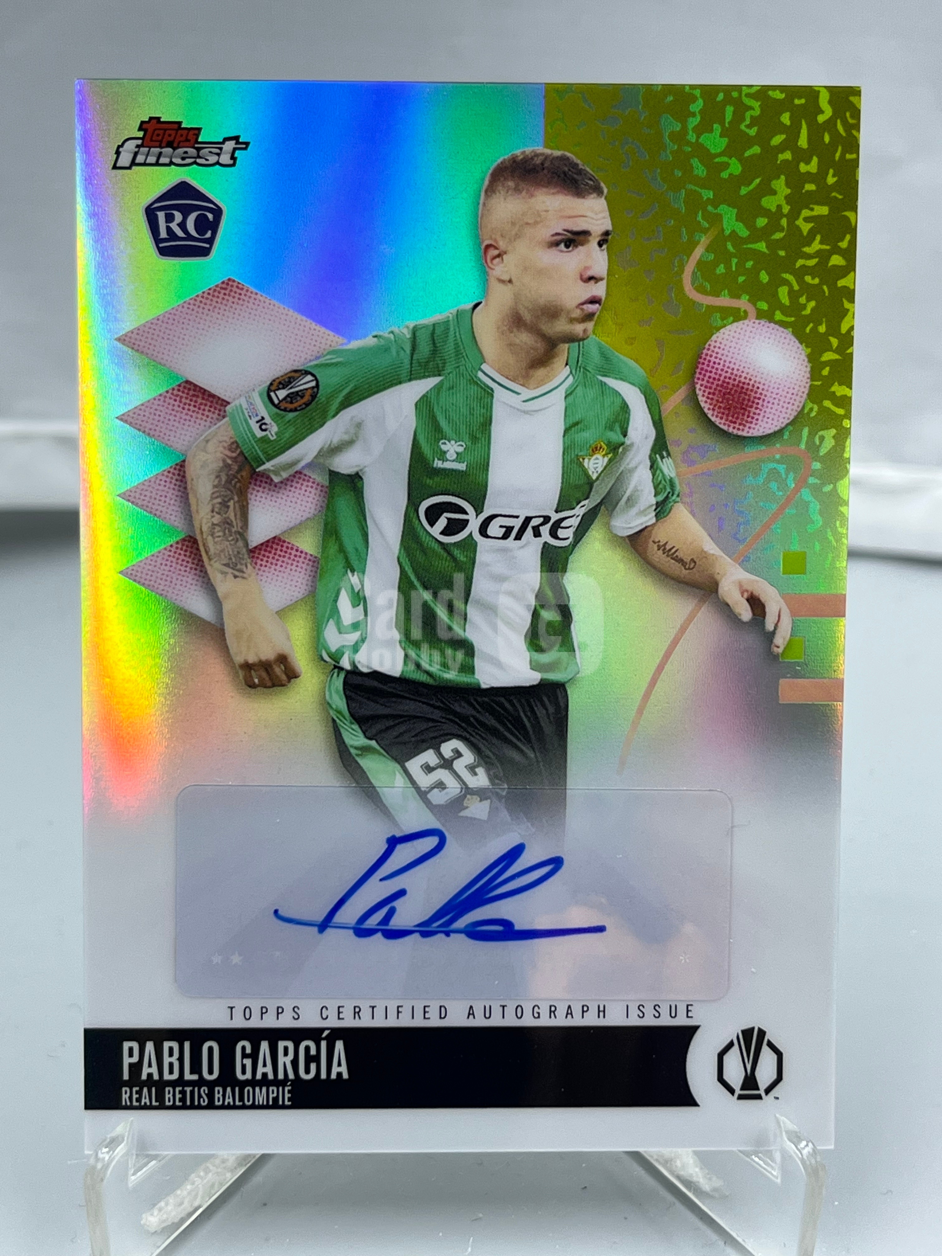 2026 Topps Finest Pablo Garcia RC 欧战欧冠 巴勃罗 加西亚 签字 皇家贝蒂斯 加西亚 银折 新秀 瑕疵如图【暴富 仇总】y828