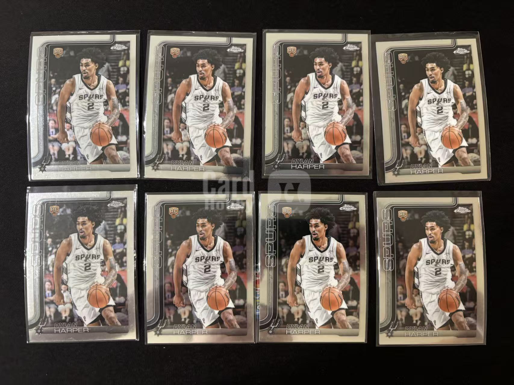 【星辰】2026 TOPPS CHROME系列 迪伦 哈珀 BASE RC 新秀 DYLAN HAPPER 马刺队 8张打包 不包卡品 LOT1