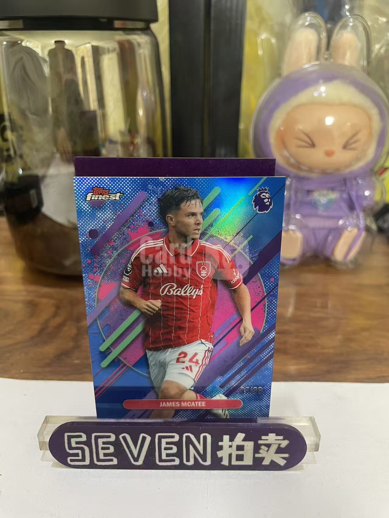 2026 Topps Finest James McAtee 【seven拍卖】纽卡斯尔联 麦卡蒂 37/99 卡品如图 细节如图 孤海