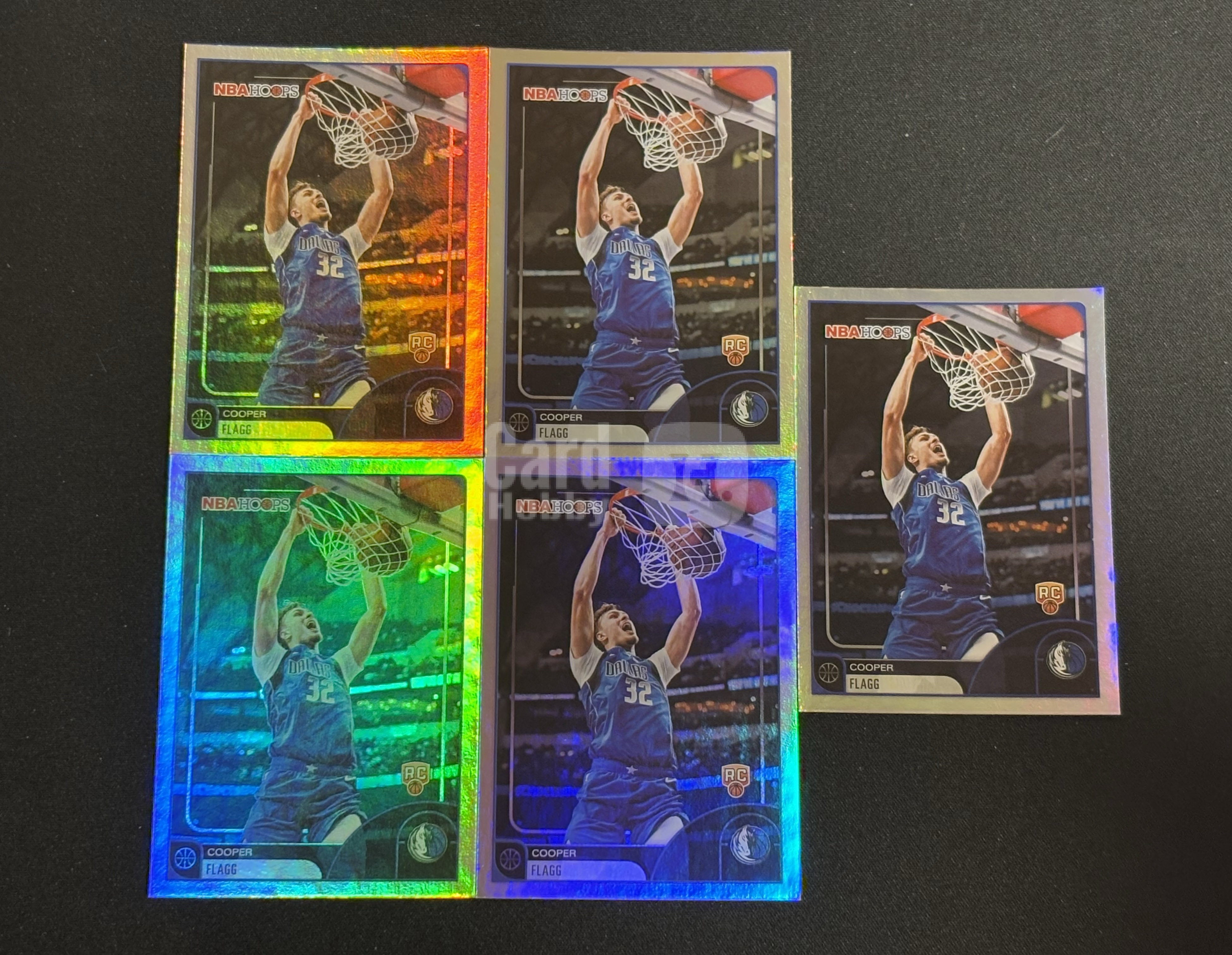 2025-26 Topps Hoops Cooper Flagg RC 库珀 弗拉格 新秀 Base 银折 5张打包 不包品 - 红豆