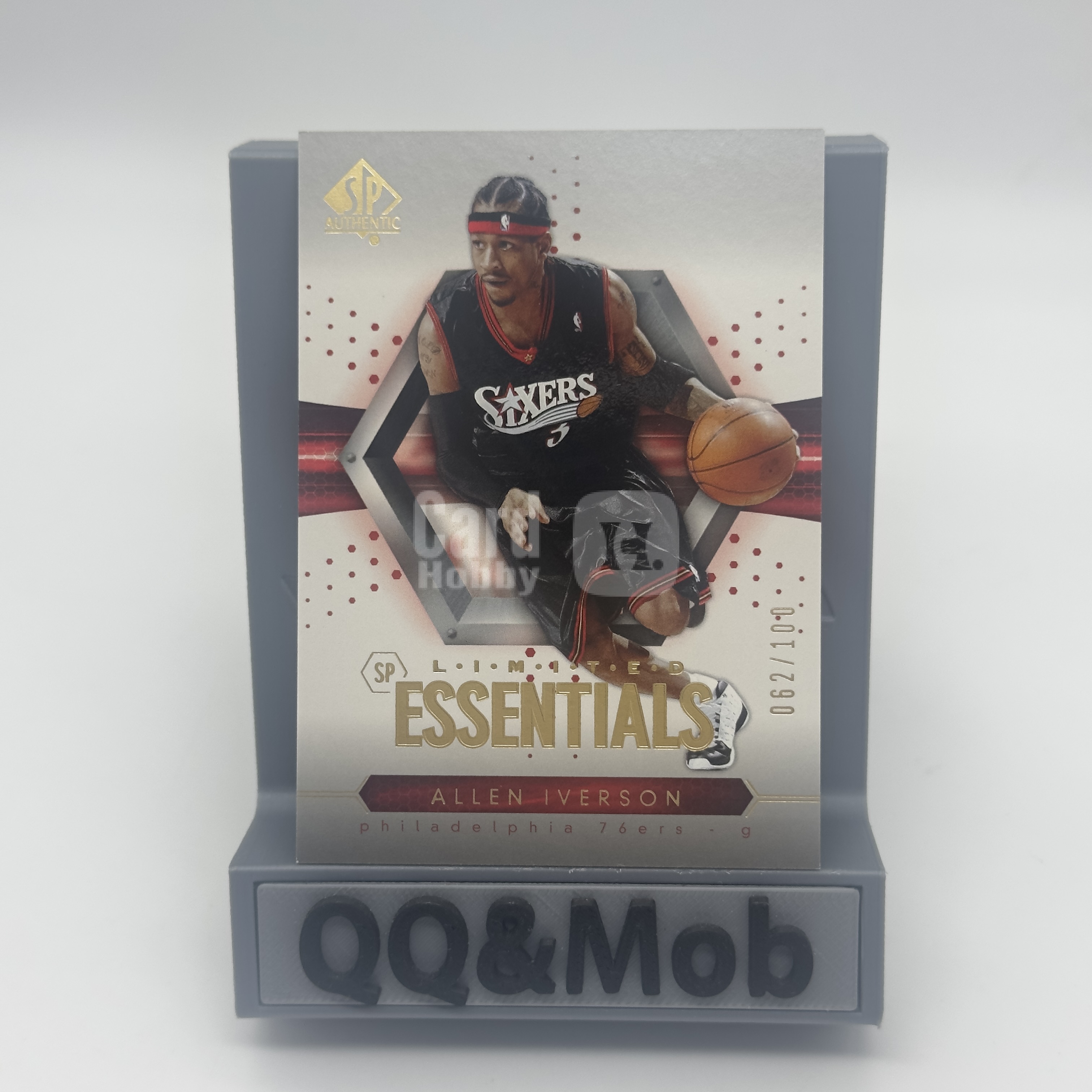 2005 Upper Deck SP Authentic Allen Iverson NBA UD 76人 阿伦 艾弗森 答案 AI 经典选图 62/100编 老特 稀有老卡 折射