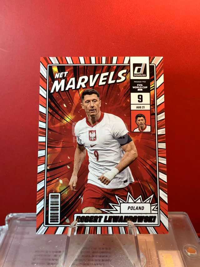 (老末精品代拍) E26 2025-26 Panini donruss FIFA World Cup 世界杯杜蕾斯 Robert Lewandowski 莱万多夫斯基 波兰 Net Marvel's