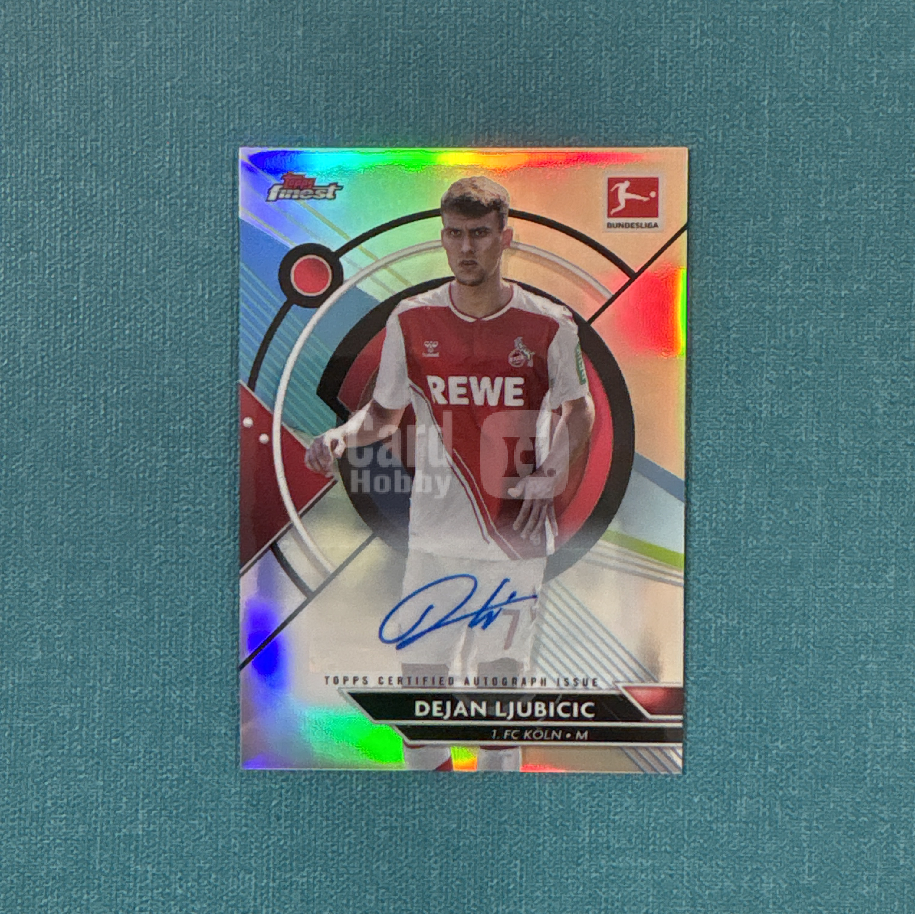 2022-23 Topps Finest 德甲 Dejan Ljubicic 柳比契奇 签字 银折 科隆 卡品如图 TPJ
