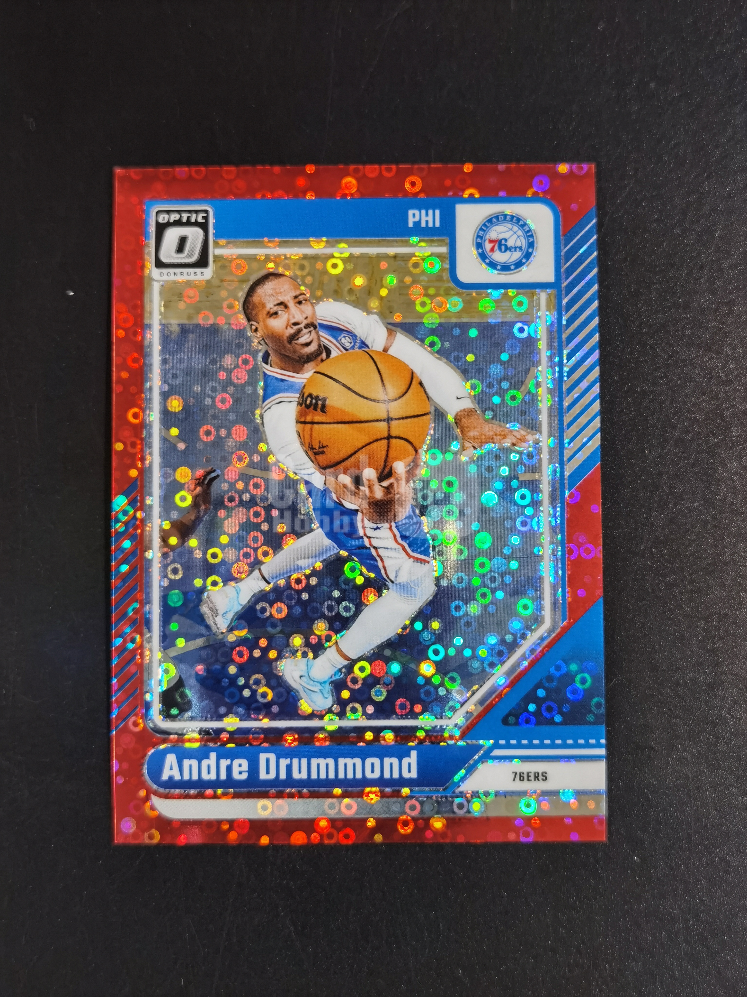 2024-25 Panini Donruss Andre Drummond Optic 安德烈 德拉蒙德 67/75编 红泡泡折 卡品如图 专收必备