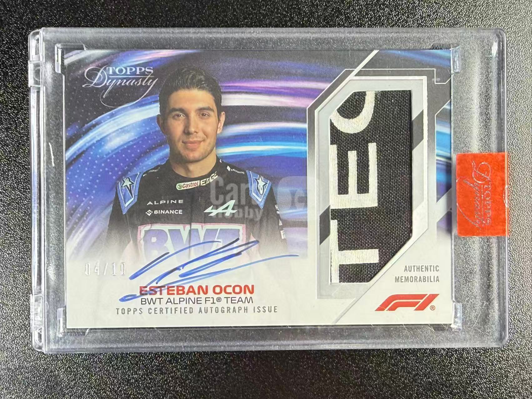 Esteban Ocon 埃斯特班奥康 2022 Topps Dynasty F1 王朝 10编 签字 卡签 比赛服实物物料 Patch切割 ...
