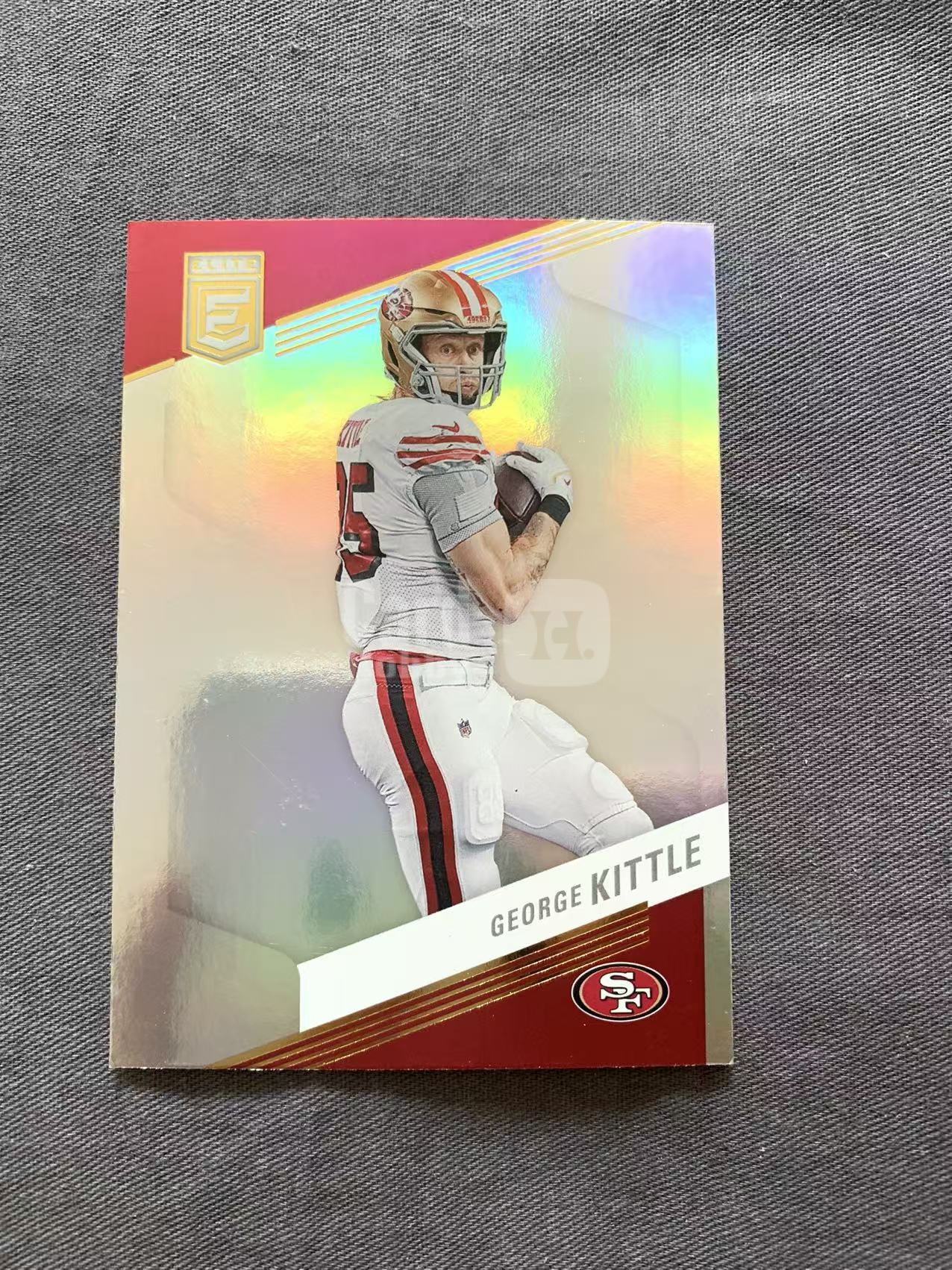 2022-23 Panini Elite George Kittle 橄榄球 P精英 乔治 基特尔 实卡精美 收藏必备 卡品如图 银折 折射 柒仟