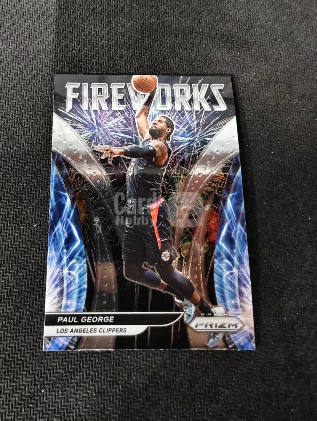 【可合并,不累计】2021-22 Panini Prizm Paul George 保罗 乔治 泡椒 快船 Fireworks 烟花特卡 不保卡品 介意勿拍 #22
