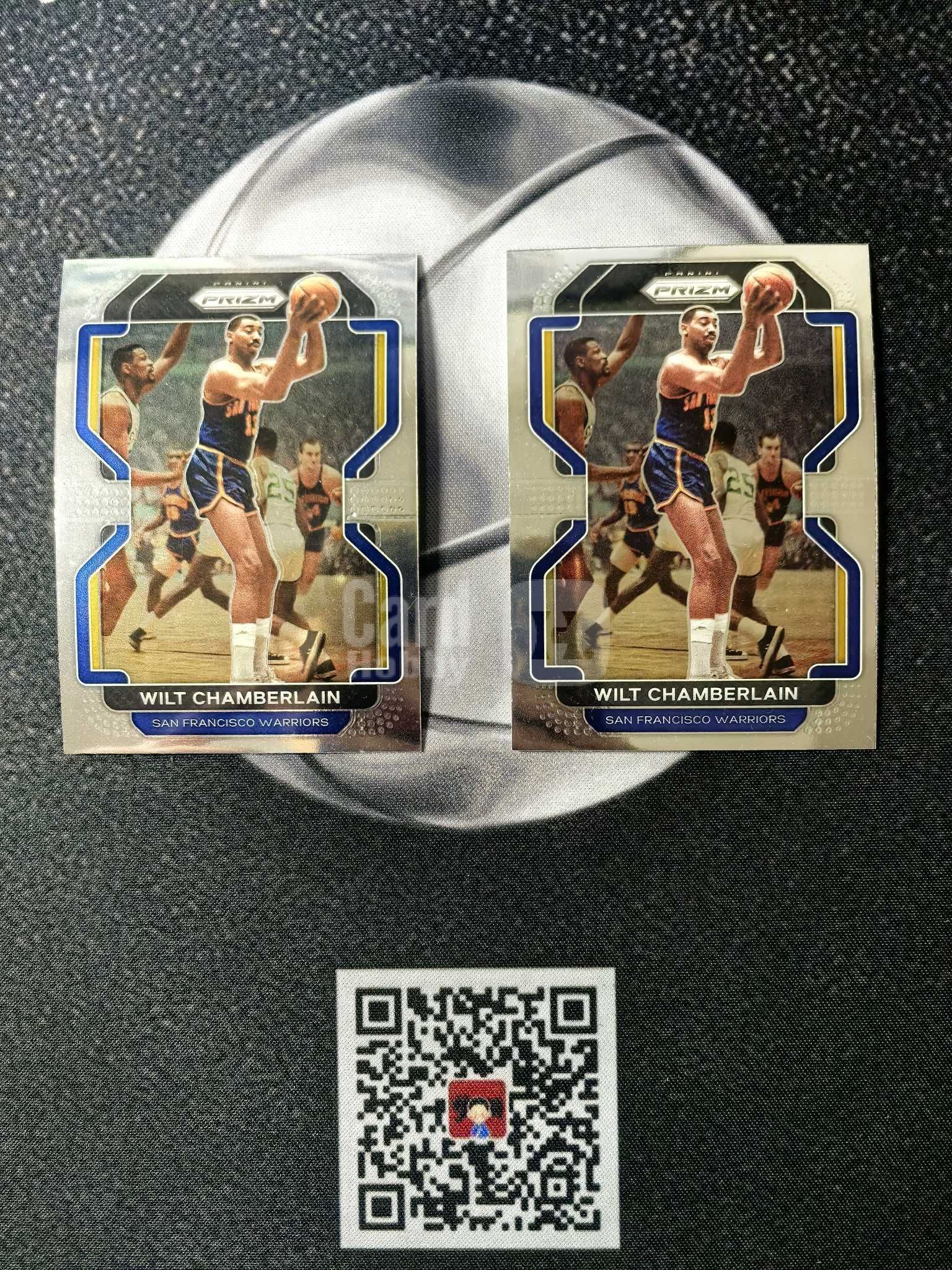 2020-21 兰欧免费代卖 Prizm Wilt Chamberlain 『兰欧卡舍』双卡同出 威尔特 张伯伦 篮球皇帝 勇士时期 卡品情况如图 市面少见【tll】