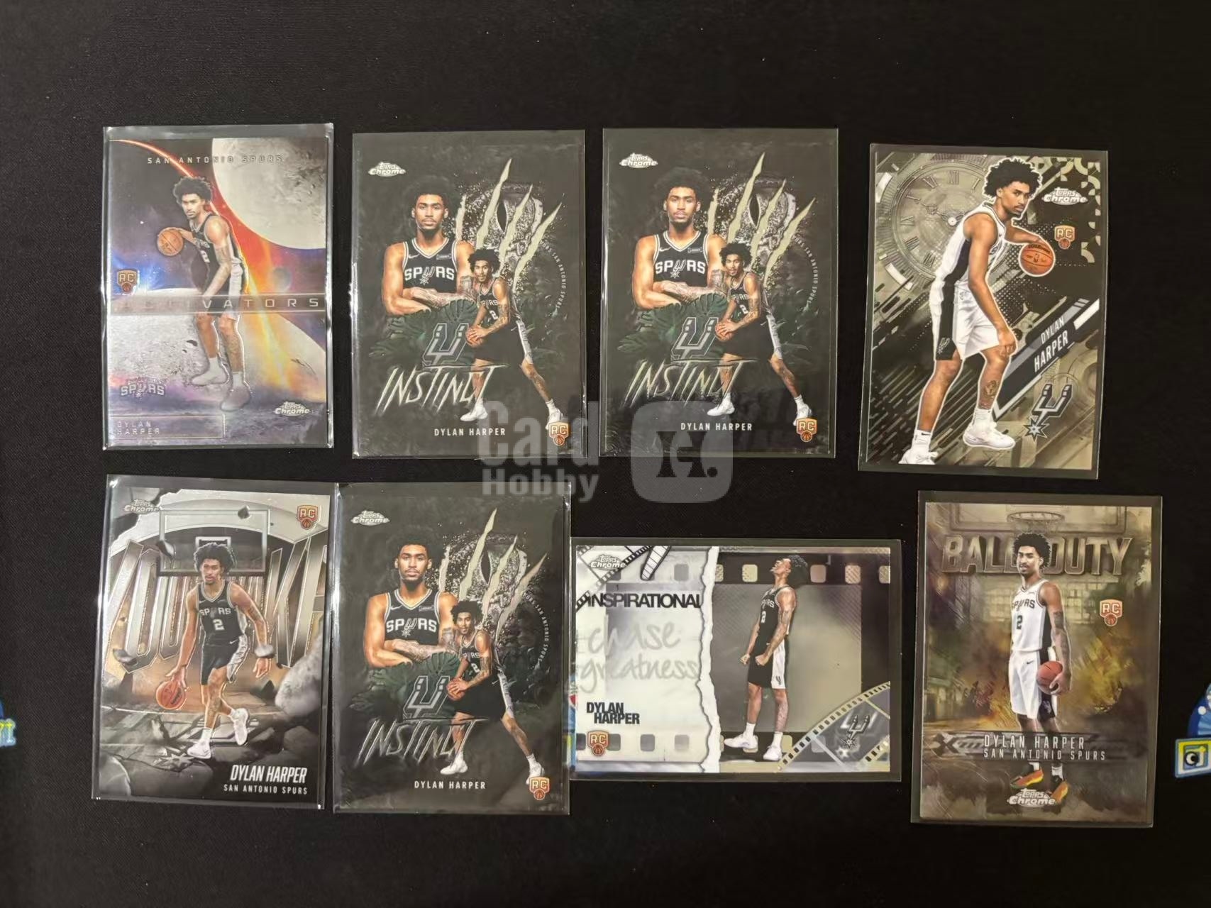 【星辰】TOPPS 25-26 CHROME系列 迪伦 哈珀 HARPER RC 新秀 圣安东尼奥 马刺 特卡 8张 打包 不包卡品 LOT