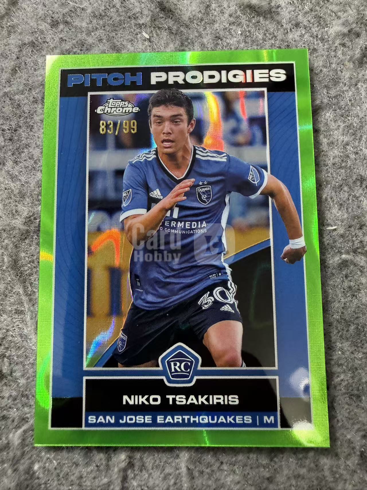 2023 Topps Chrome Niko Tsakiris RC 美职联 MLS 圣何塞地震 尼科 察基里斯 99编 折射 球星卡