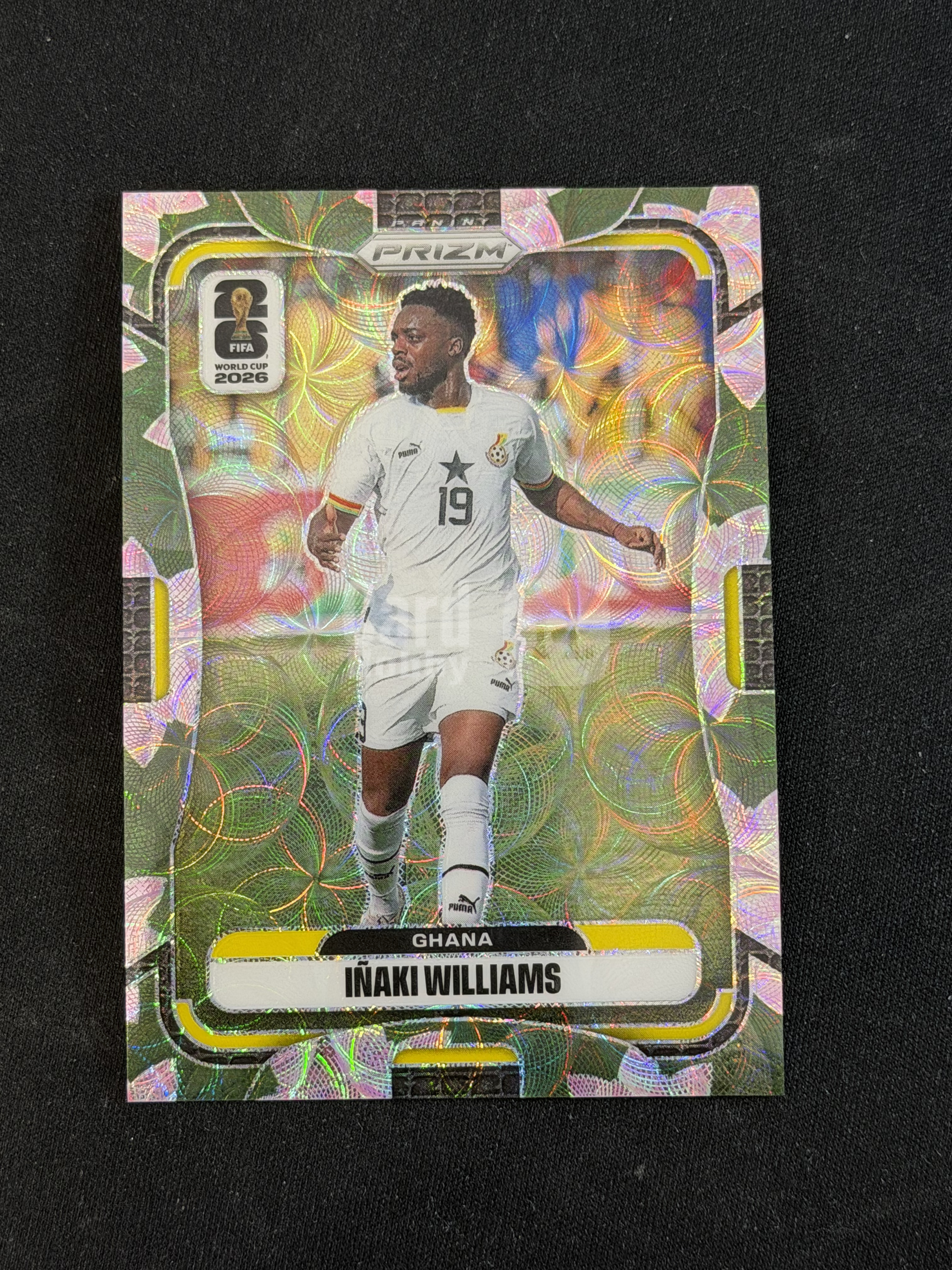 2026 Panini Prizm World Cup inaki williams FIFA 世界杯 加纳 威廉姆斯 国际独占圈圈莲花折射 07/18编 - #6-1
