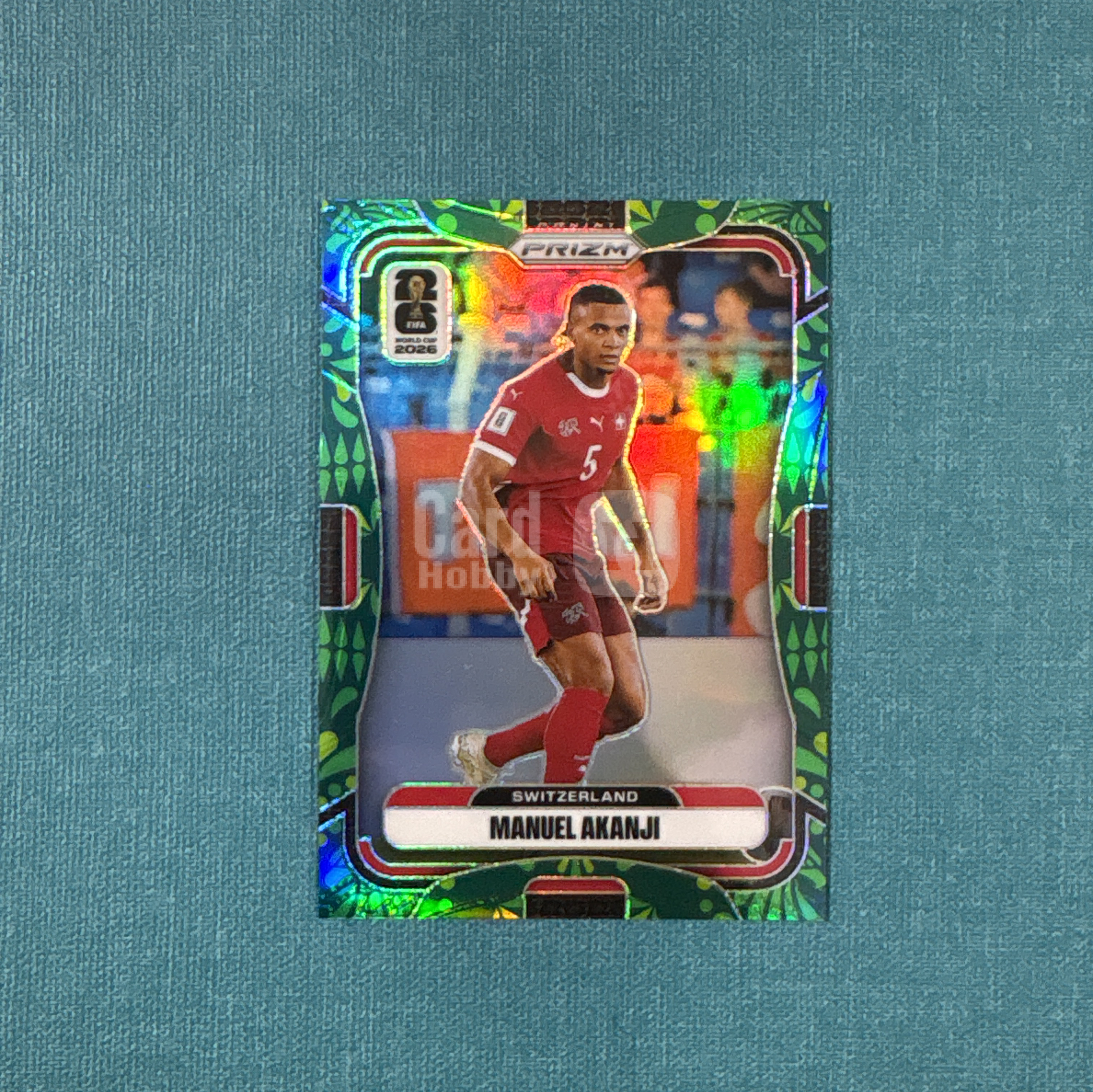 2026 Panini Prizm 世界杯PZ Manuel Akanji 阿坎吉 12/70编 雄鹰折 瑞士 国际米兰 国米 曼城 卡品如图 JGG