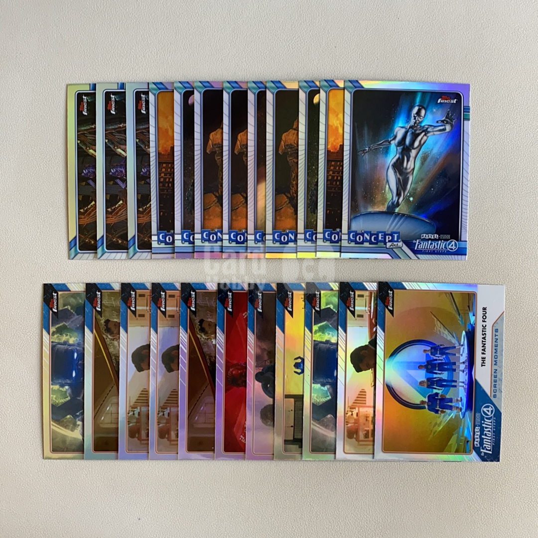 2026 Topps Marvel (MCU) Finest 神奇四侠 Fantastic Four 概念艺术特卡 银幕时间特卡 银影侠 神奇四侠等 打包 品相如图 凑套必备 丑爷