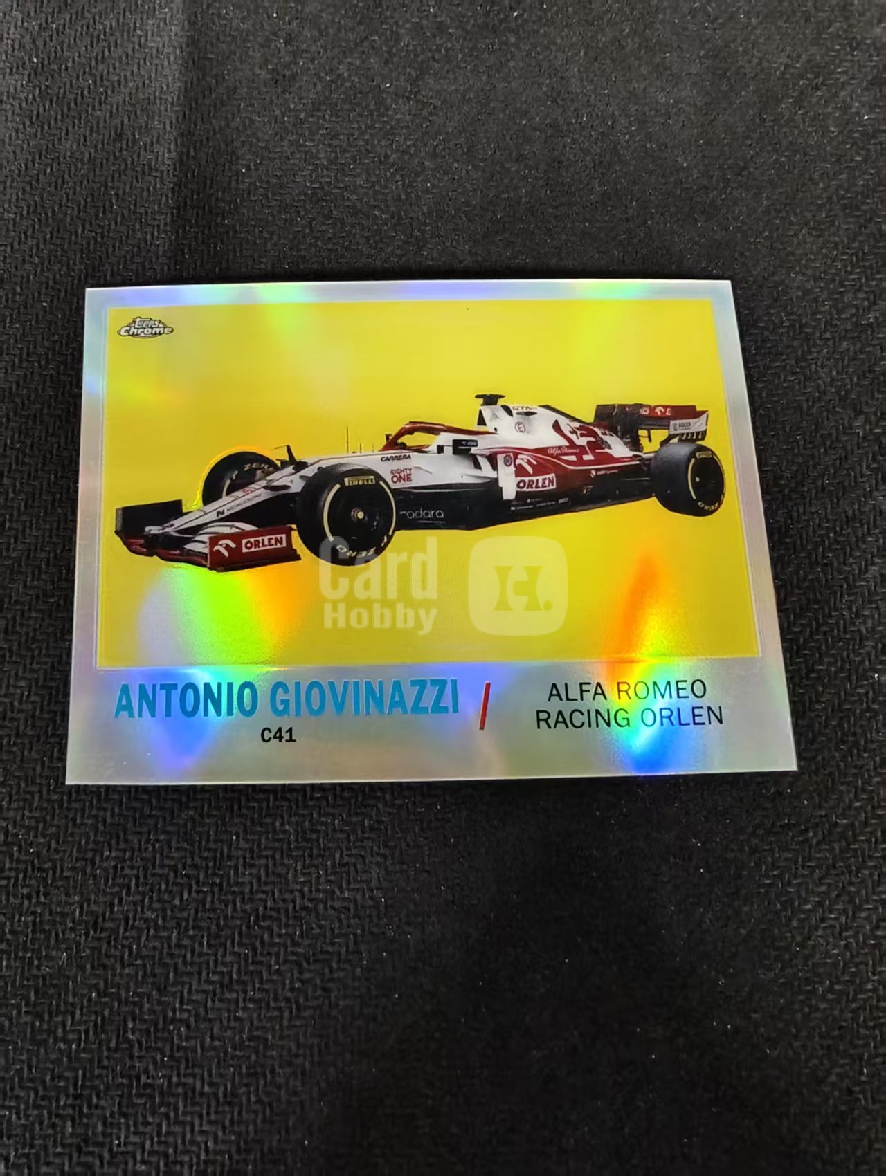 2021 Topps F1 Antonio Giovinazzi 安东尼奥 吉奥维纳兹 银折 划痕 边角瑕疵 #AG