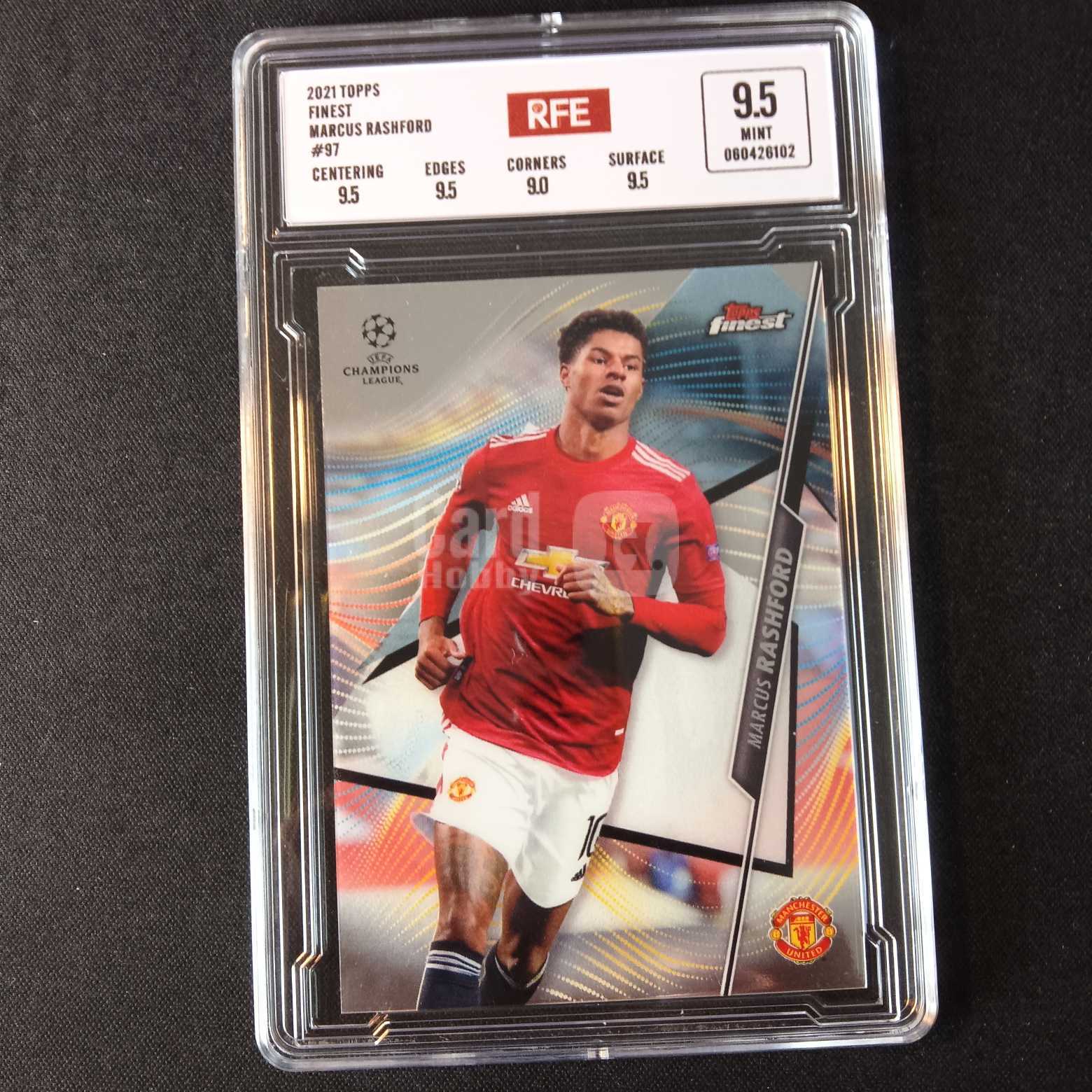 2021 Topps Finest 拉什福德 评级卡 曼联 实卡精美稀有 品质保障 投资收藏必备 保值回购 详情见说明 【蓝色星球】