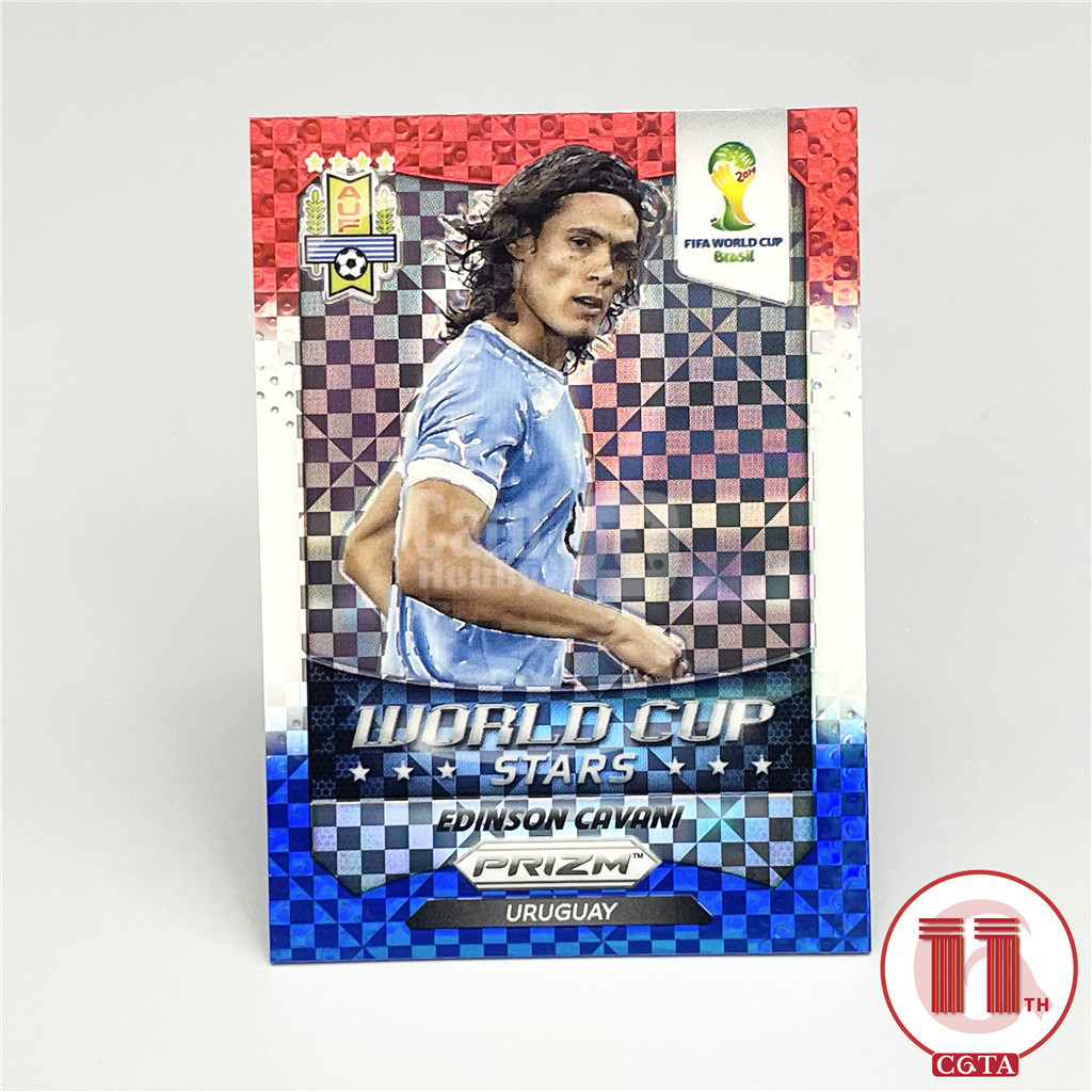 【CGTA】2014 Panini World Cup Prizm 世界杯 元年 乌拉圭 卡瓦尼 红白蓝 三色折 Stars 明星特卡 边角如图 巴黎 那不勒斯 曼联 瓦伦西亚 Edinson Cavani 越秀山2675446 #ATM#